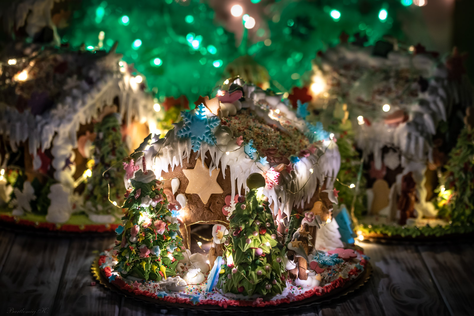 gingerbread village.