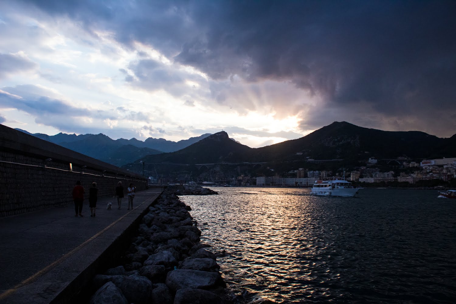 Sunset in Salerno