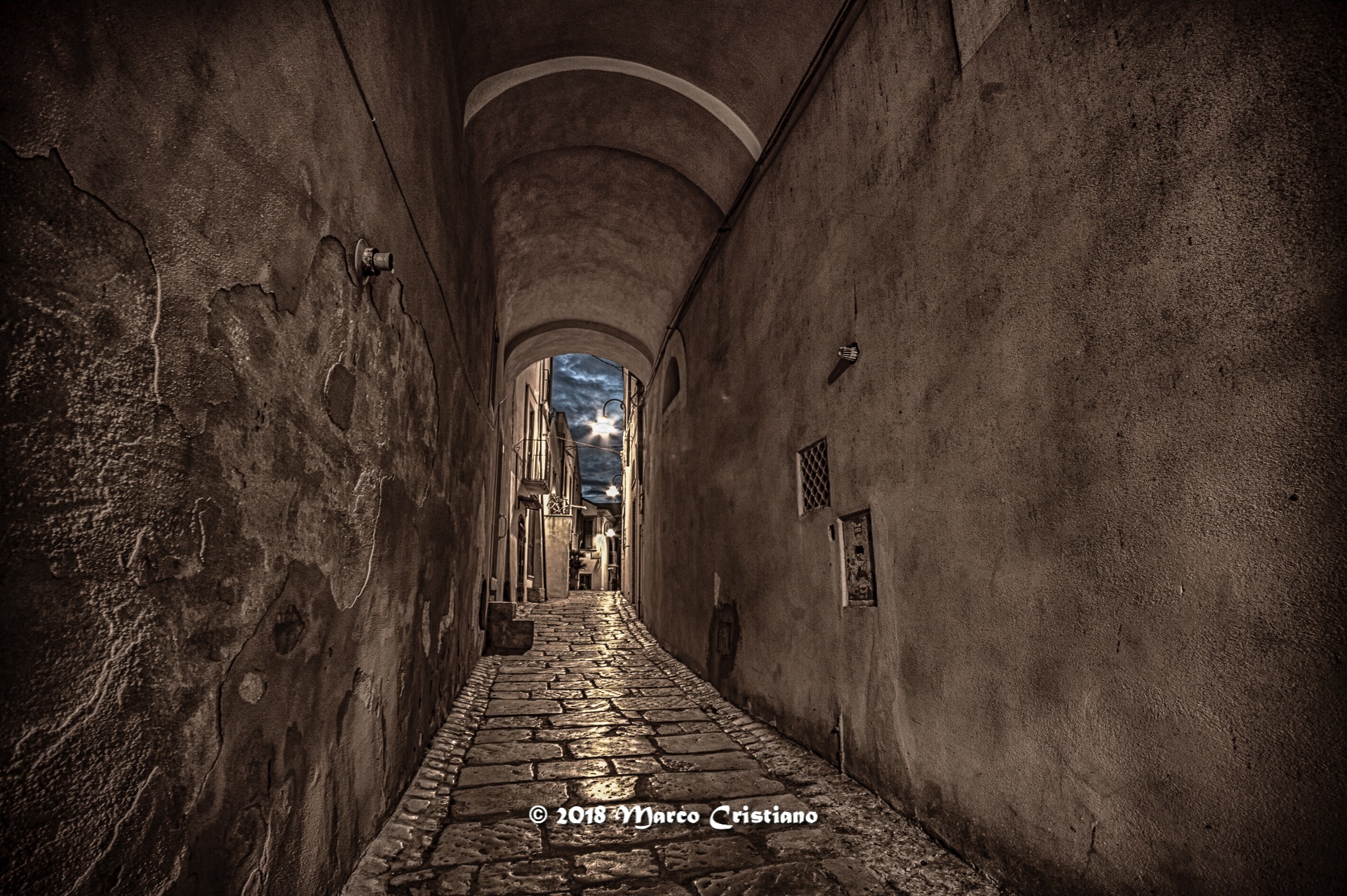 The alleys of the ancient village..