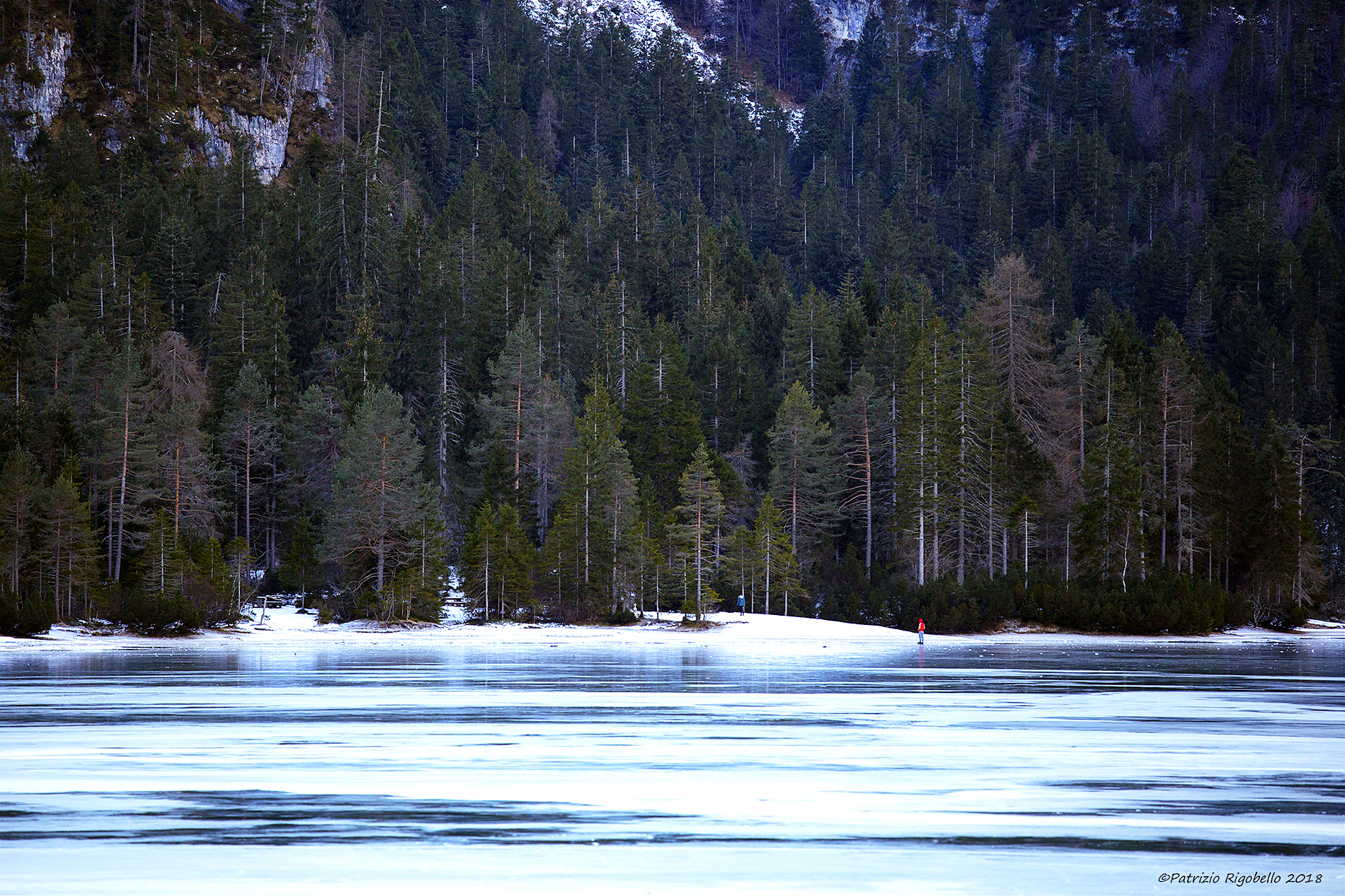 Sul ghiaccio del Lago di Tovel - Dicembre 2018