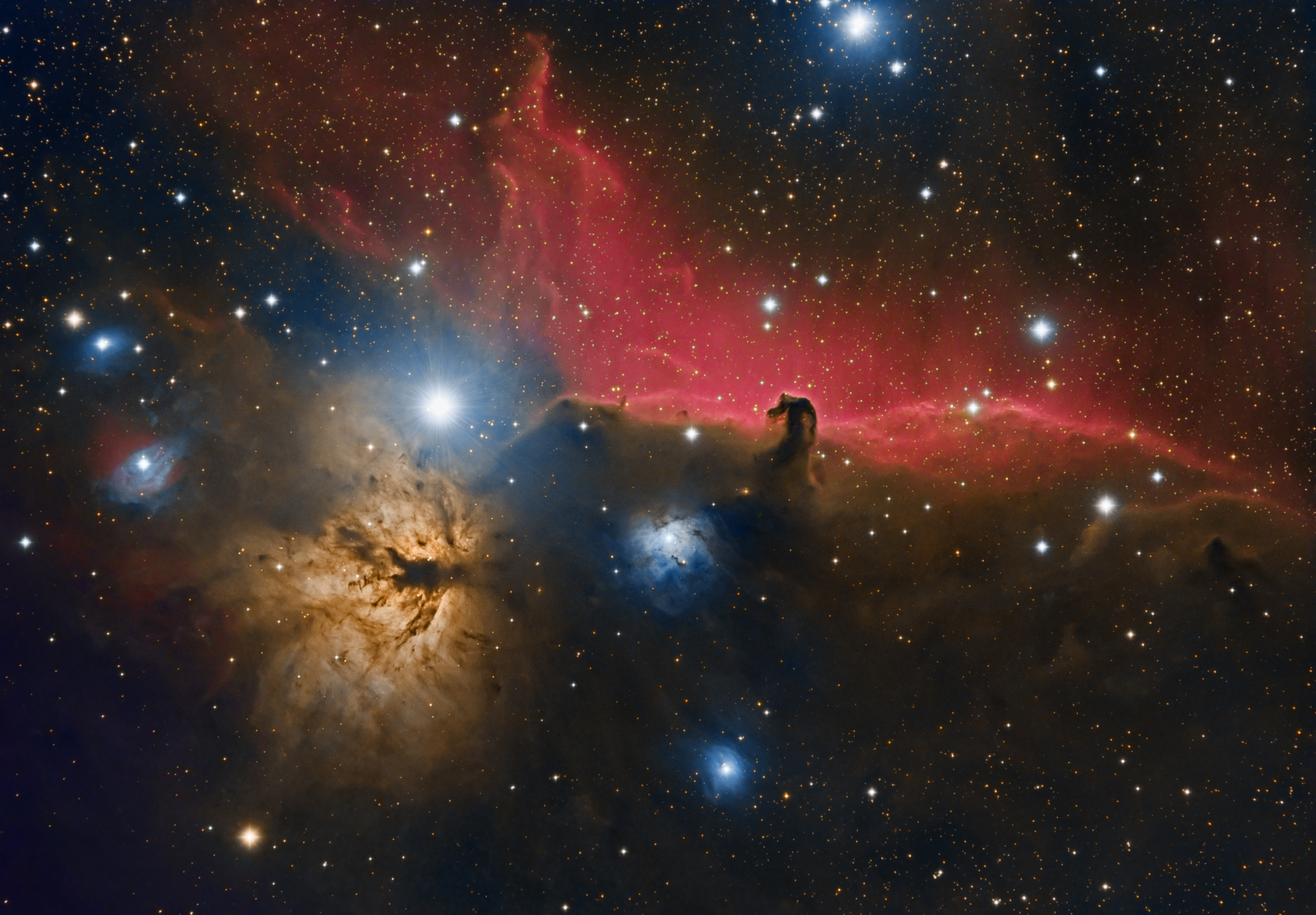 Nebulosa Fiamma e Testa di Cavallo