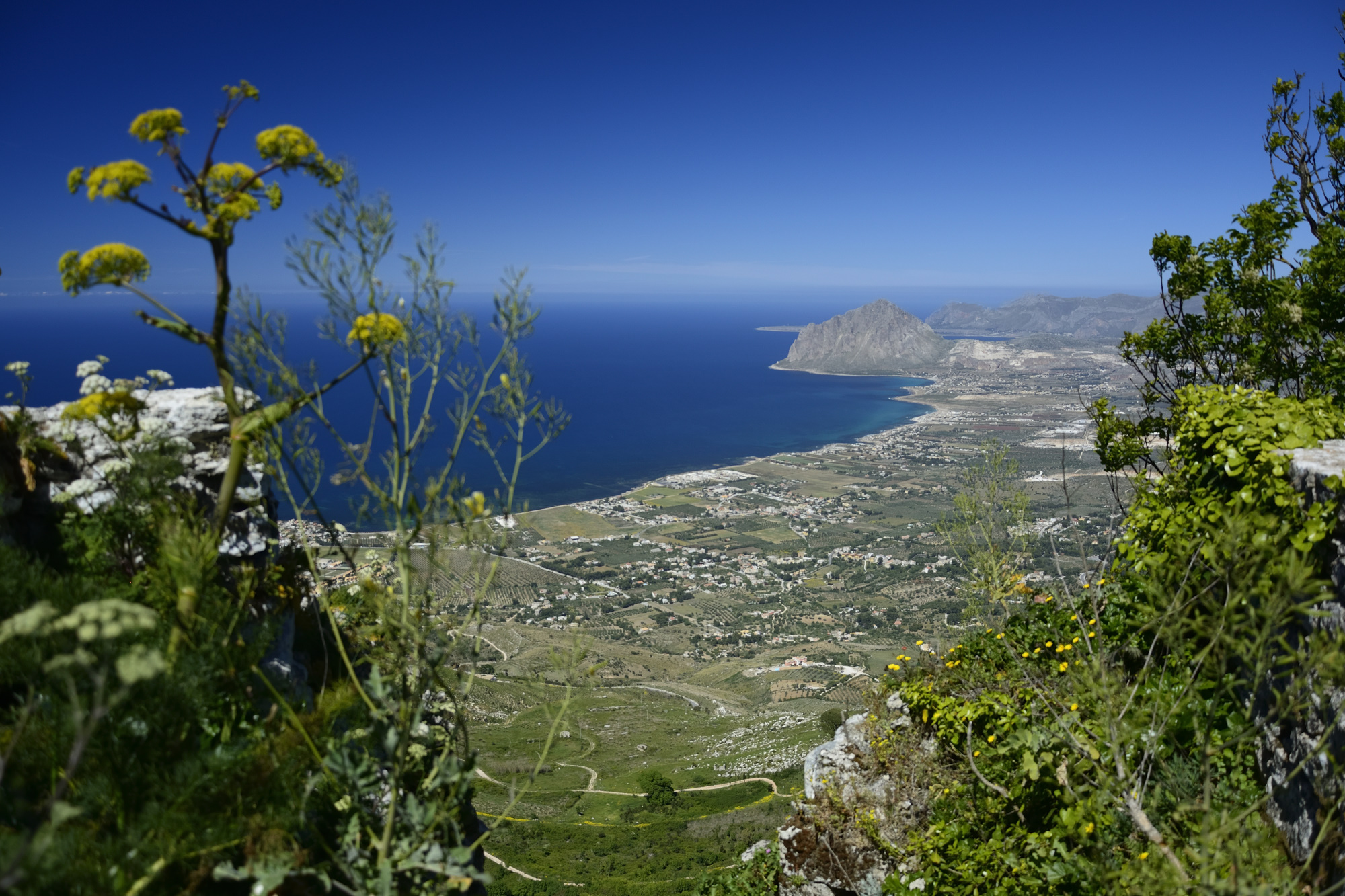 Erice, view West on the sea