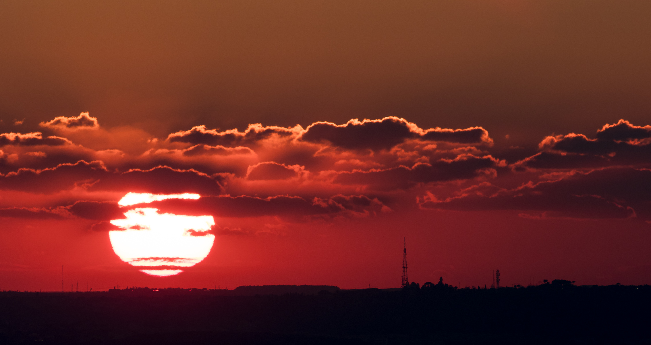 Tramonto su Monte Mario