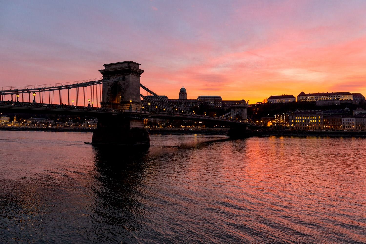 Sunset in Budapest