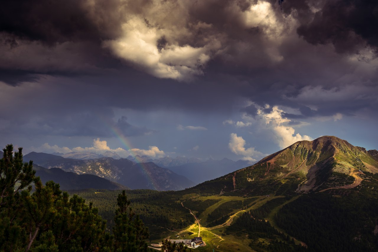 View from the white horn-Passo oclini-Trentino Alto