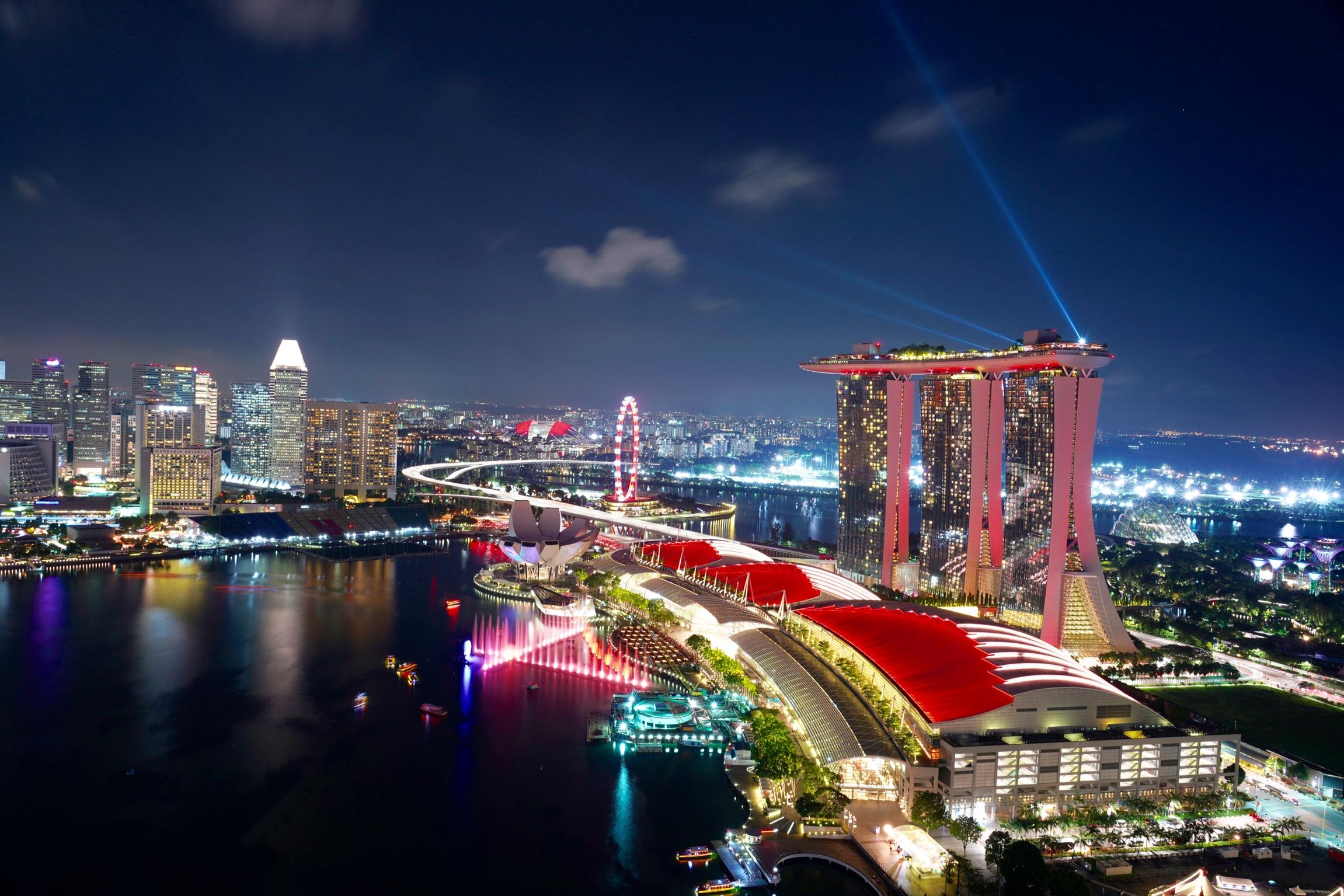 Vista del Marina Bay sands