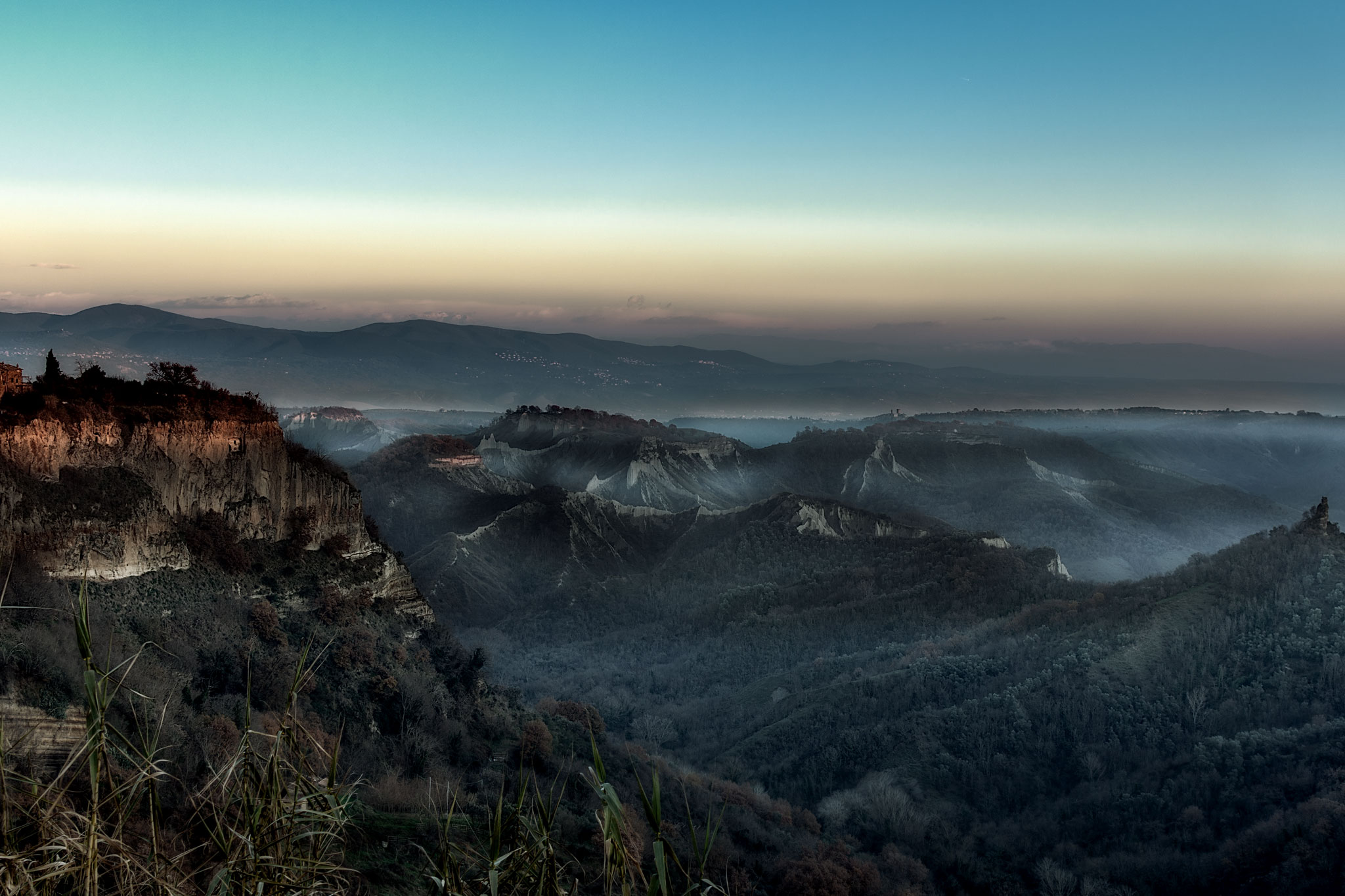 paesaggio tra lubriano e civita bagnoregio