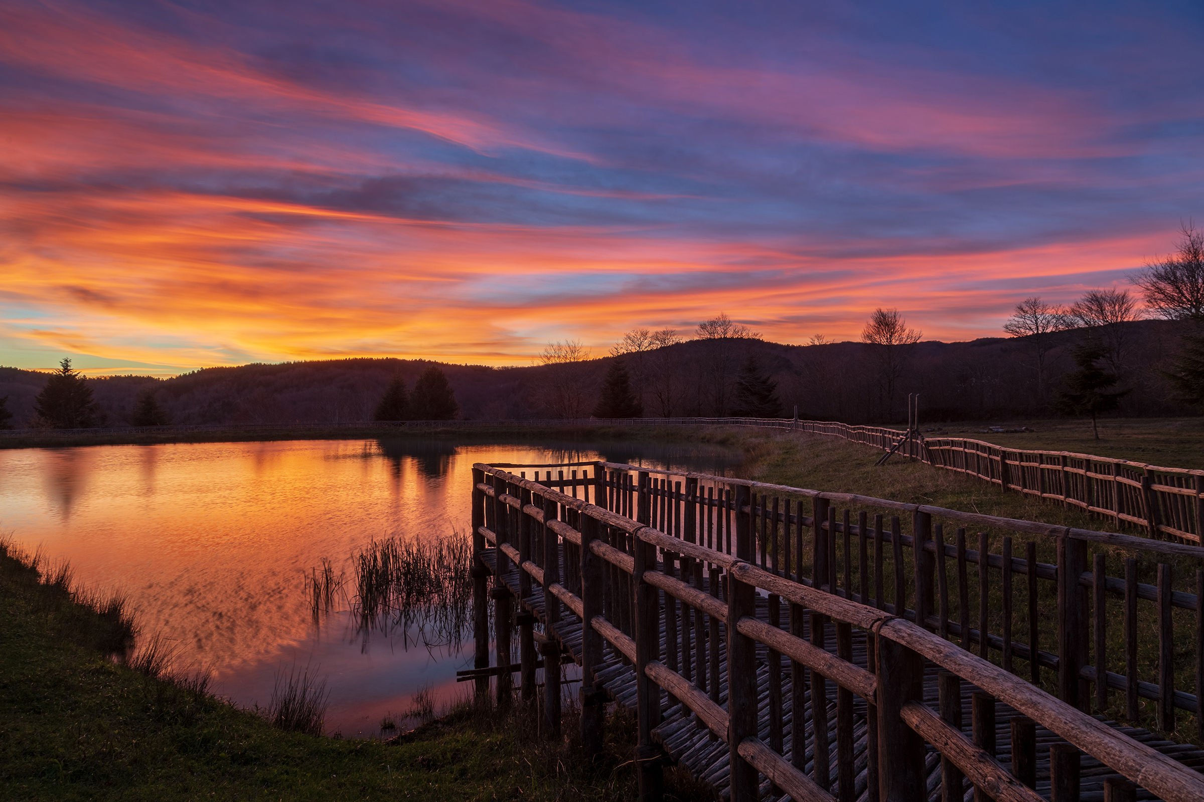 Sunset on Maple Lake