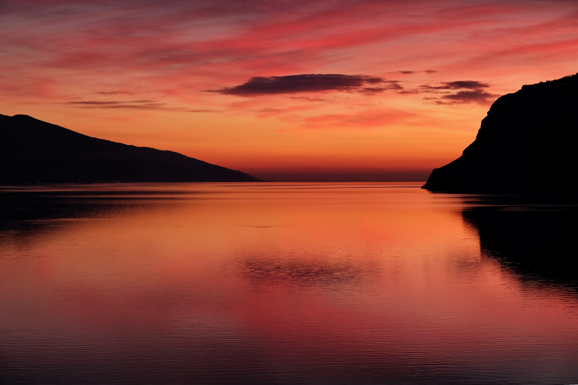 Sunset on Lake Garda
