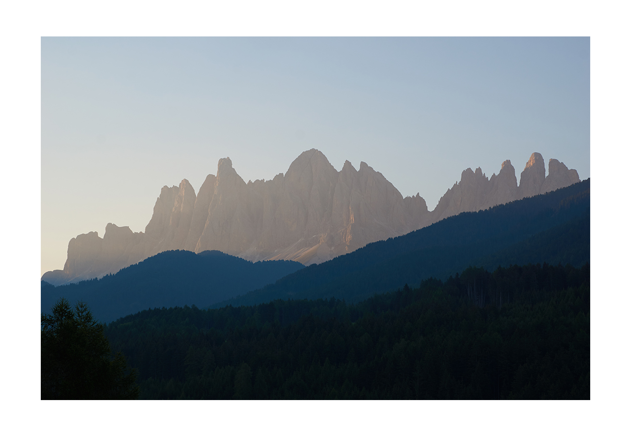 Le Odle in the morning