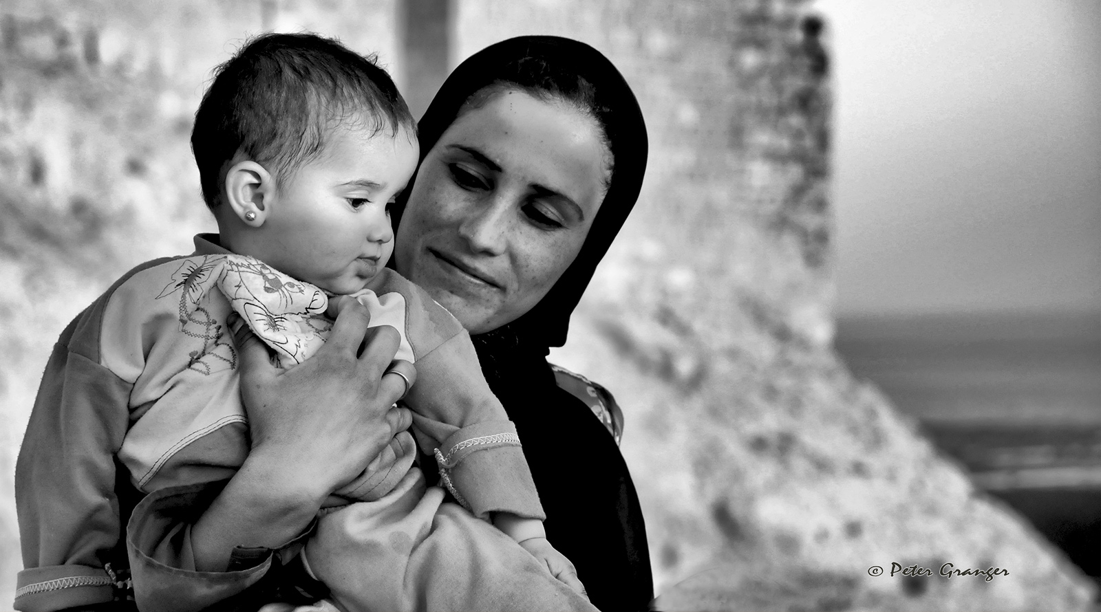 Syrian mother with baby