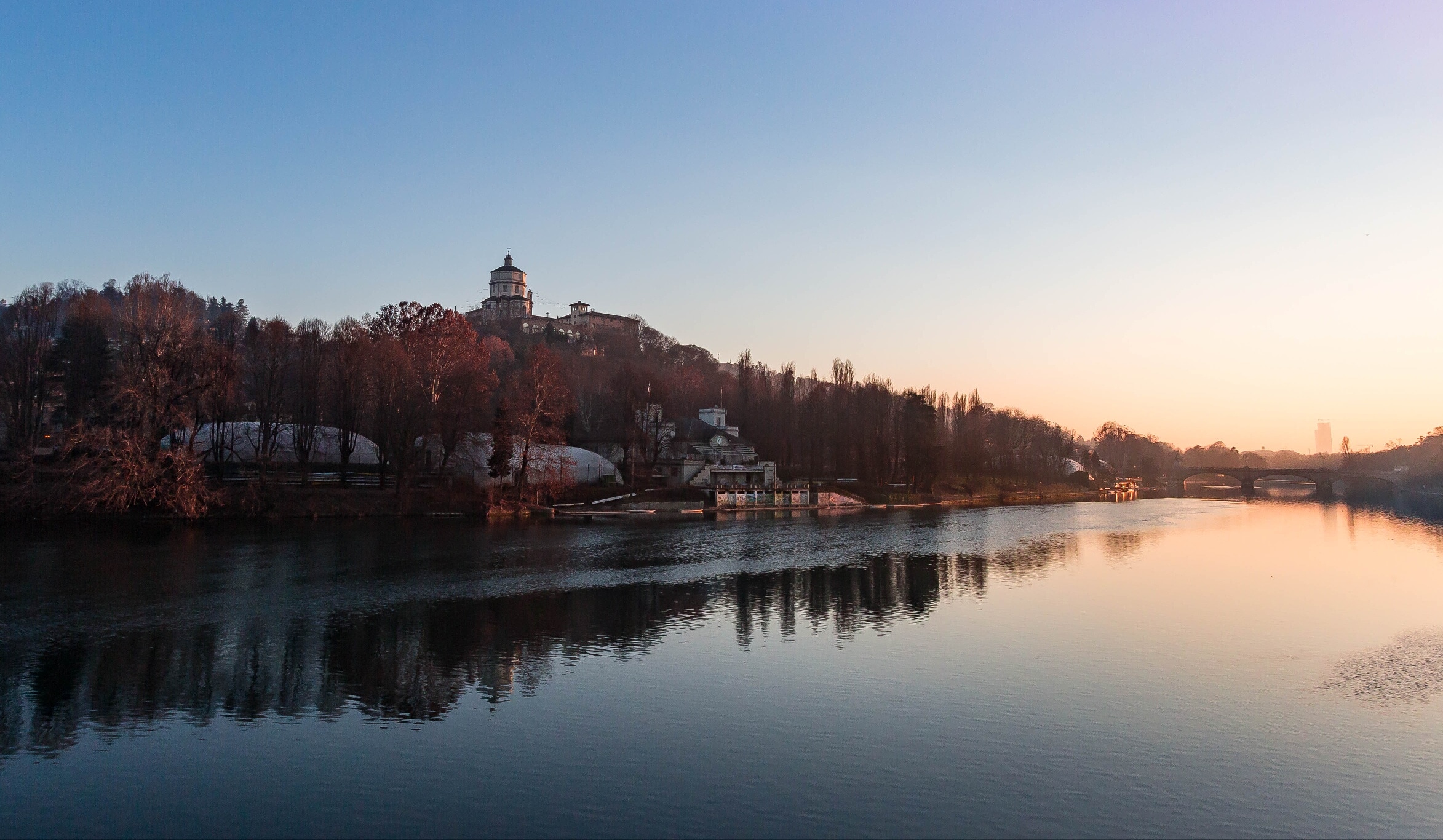 Sunset on the Po, Turin