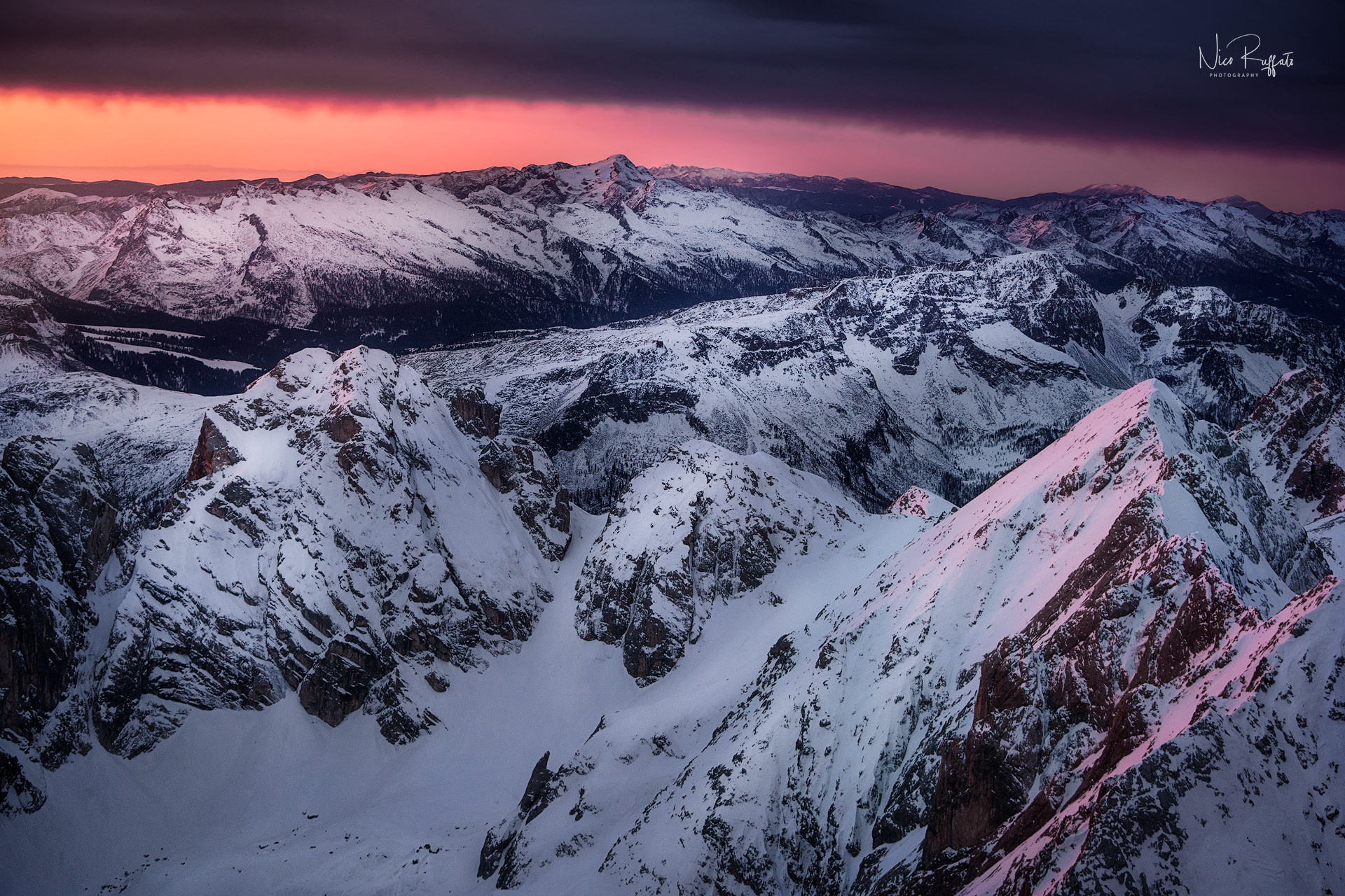 From the top of the Marmolada