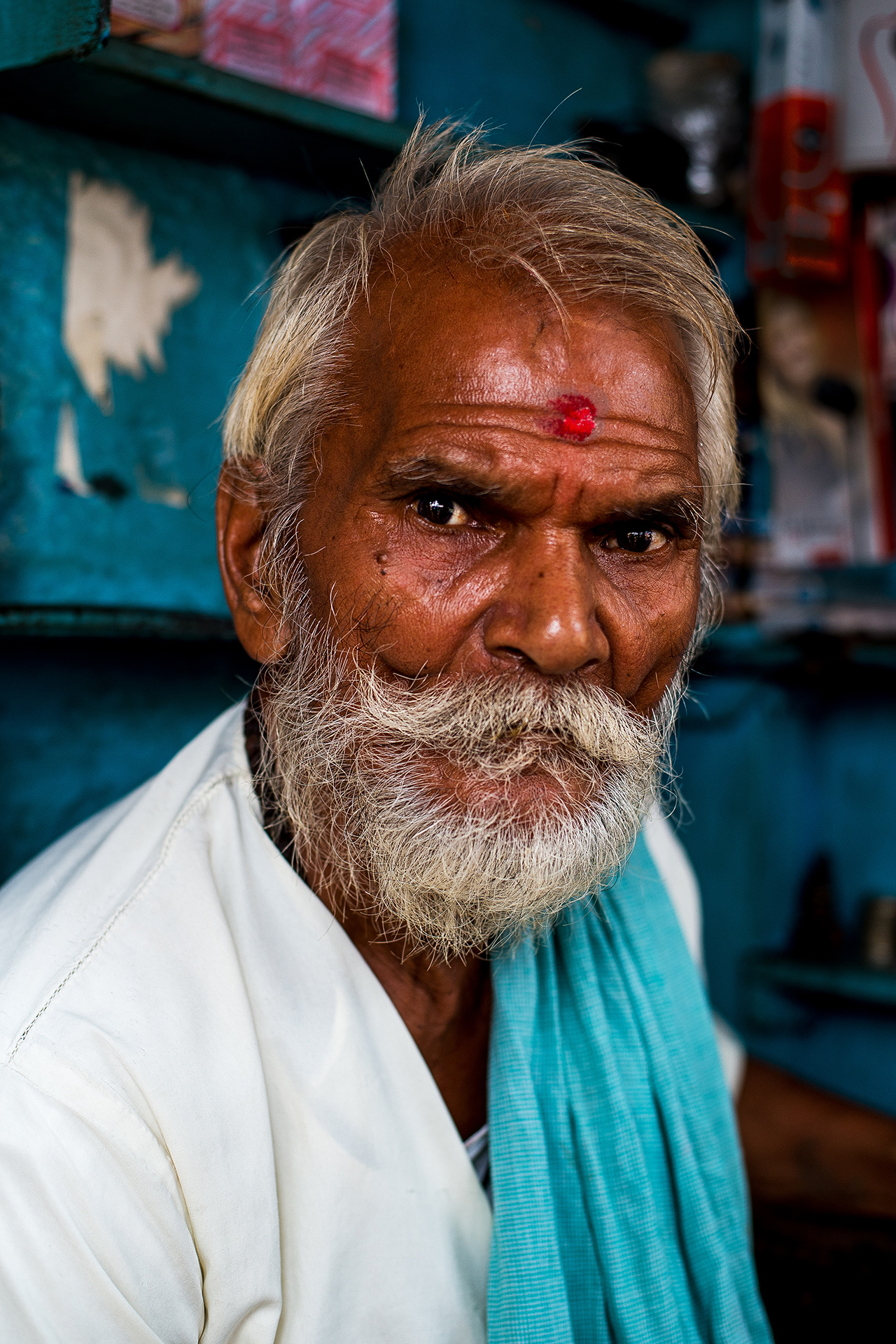 Tabaccaio a Varanasi - Rajasthan, India