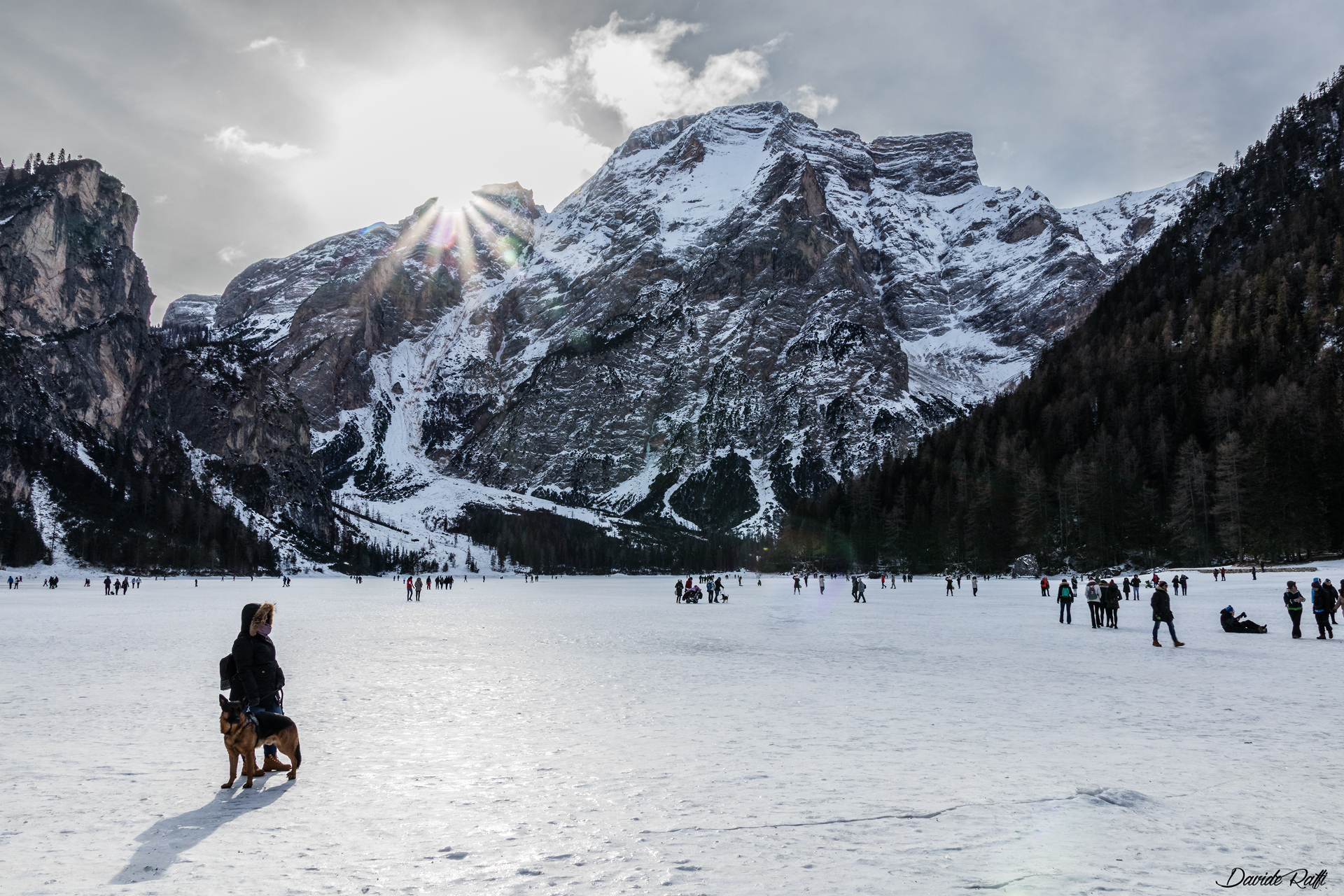 Braies Lake in January