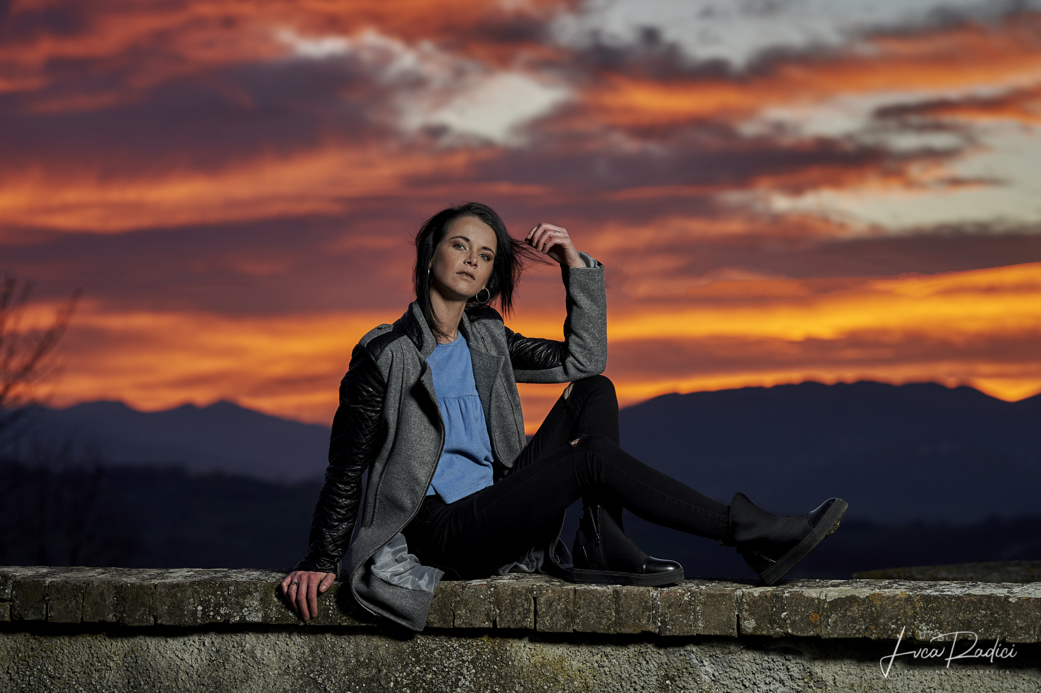 Silvia during sunset