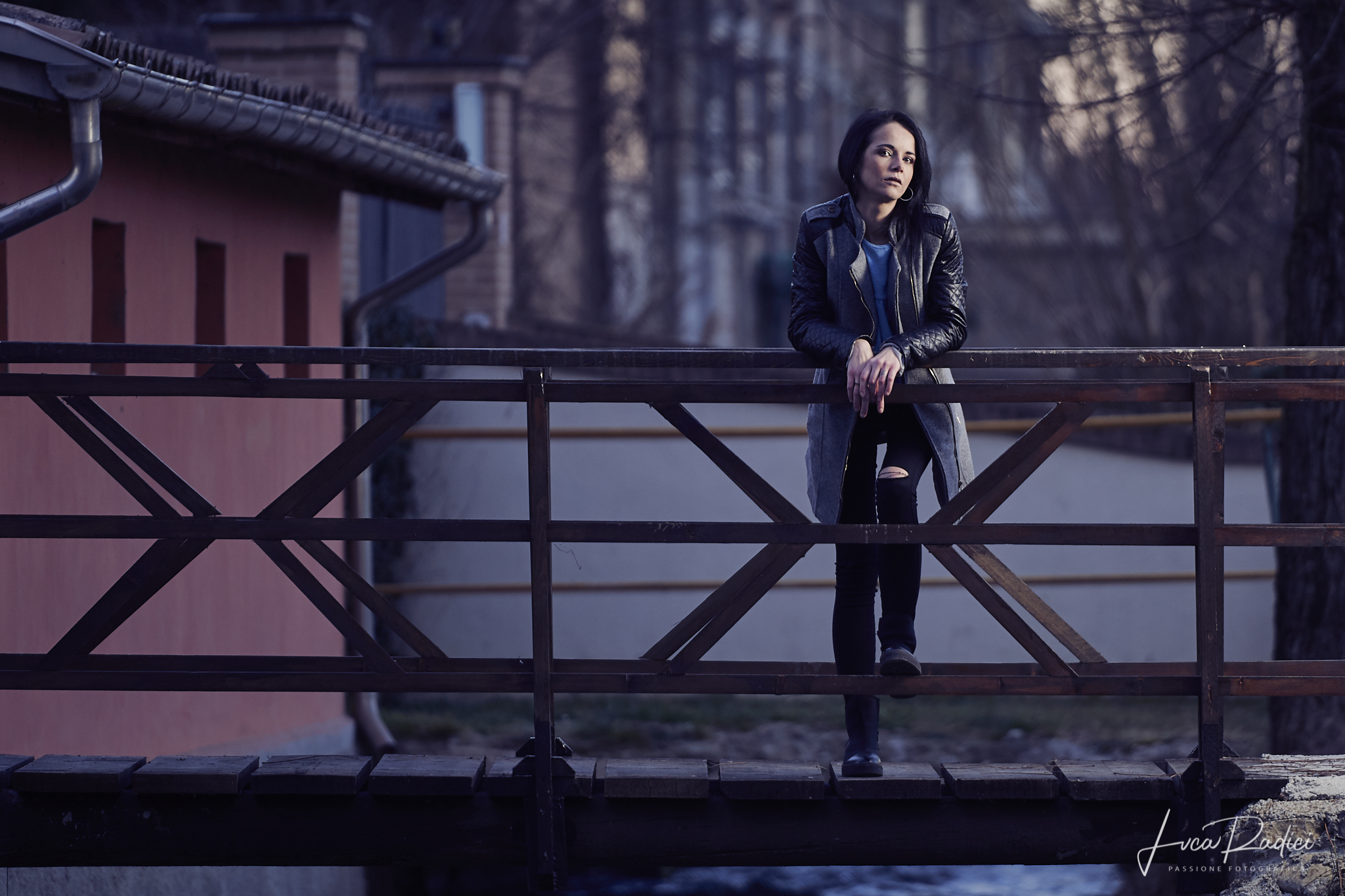 Silvia on the bridge