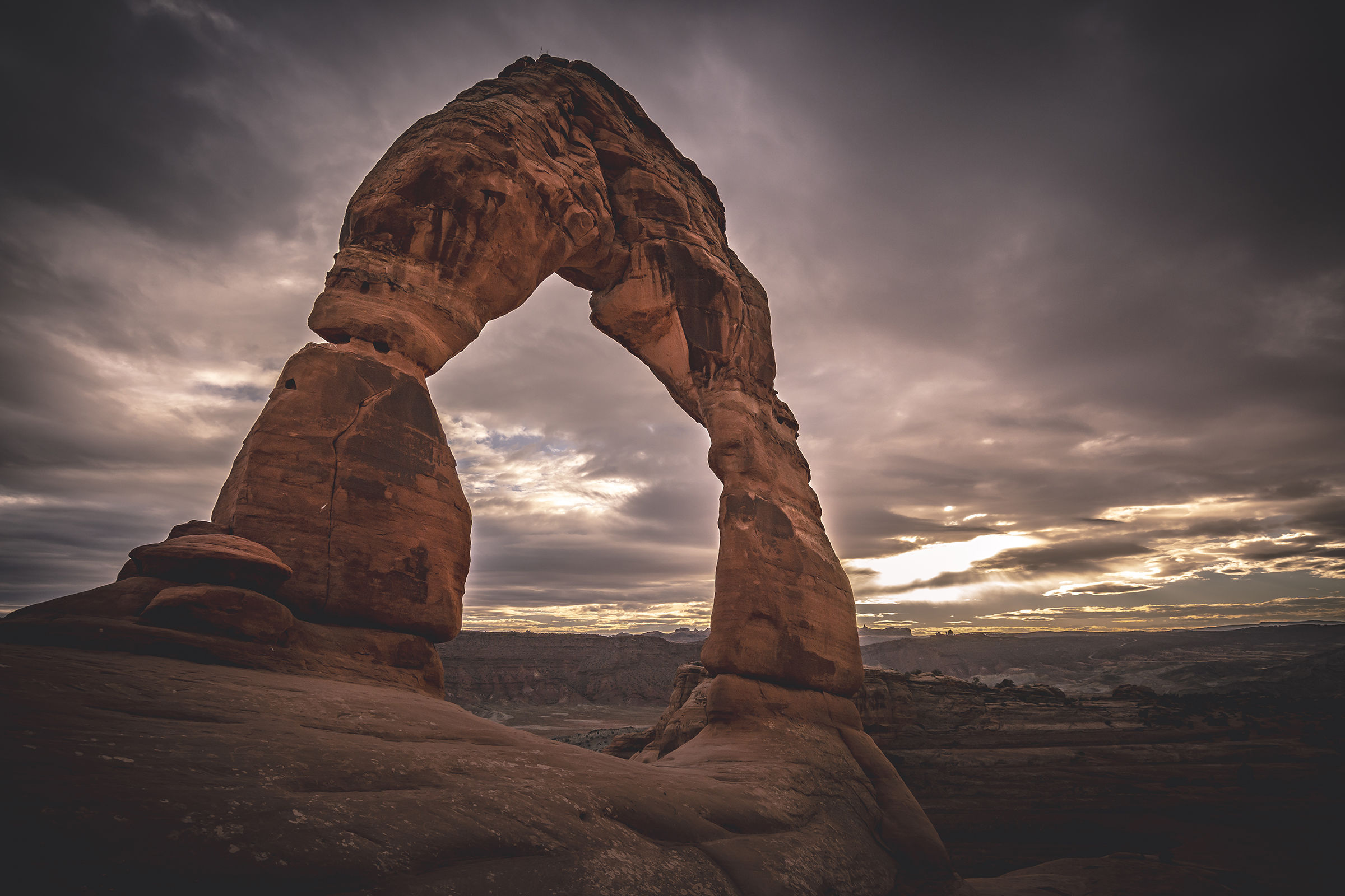 Delicate Arch al crepuscolo