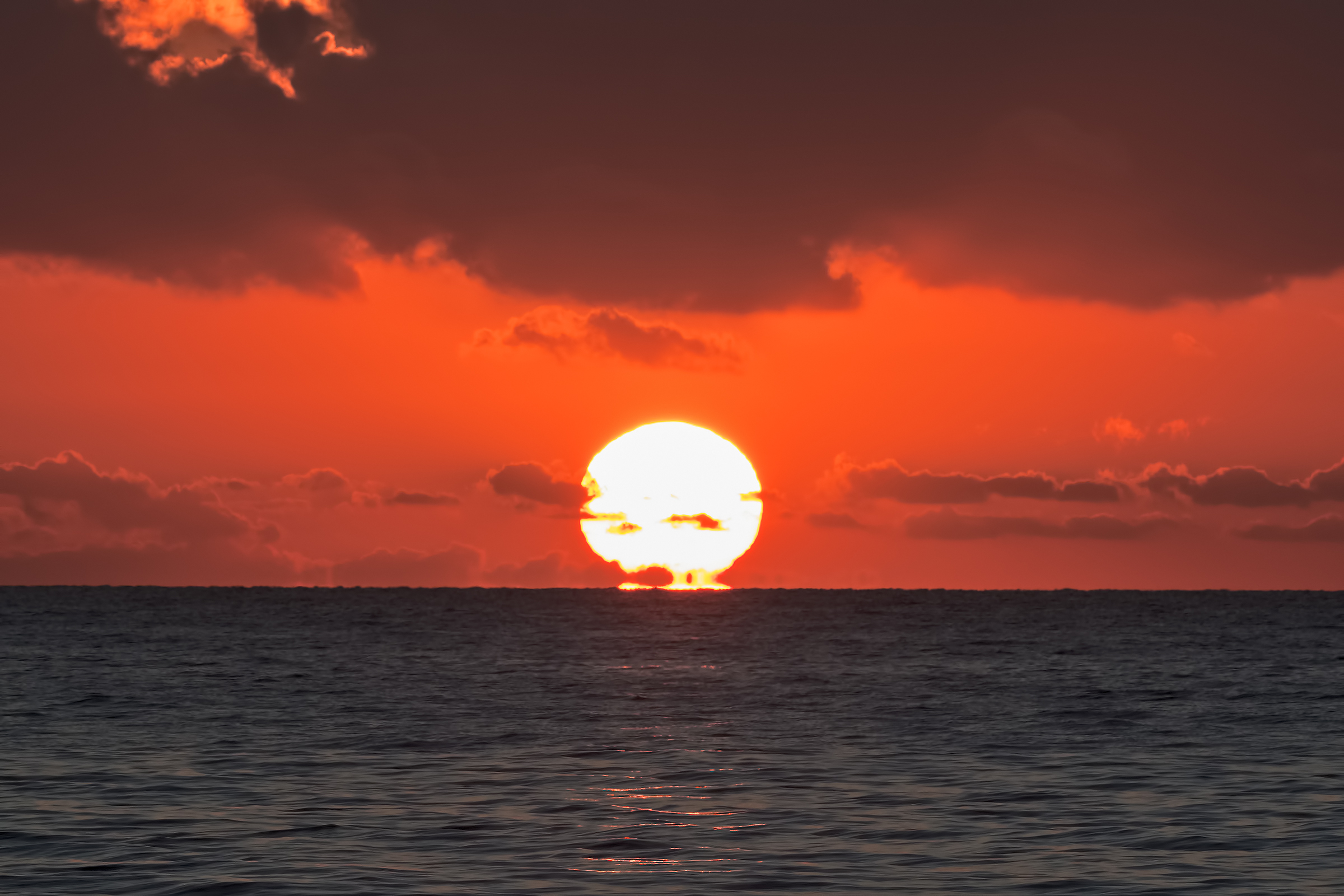 The sun merges with the sea (Tarquinia Lido)