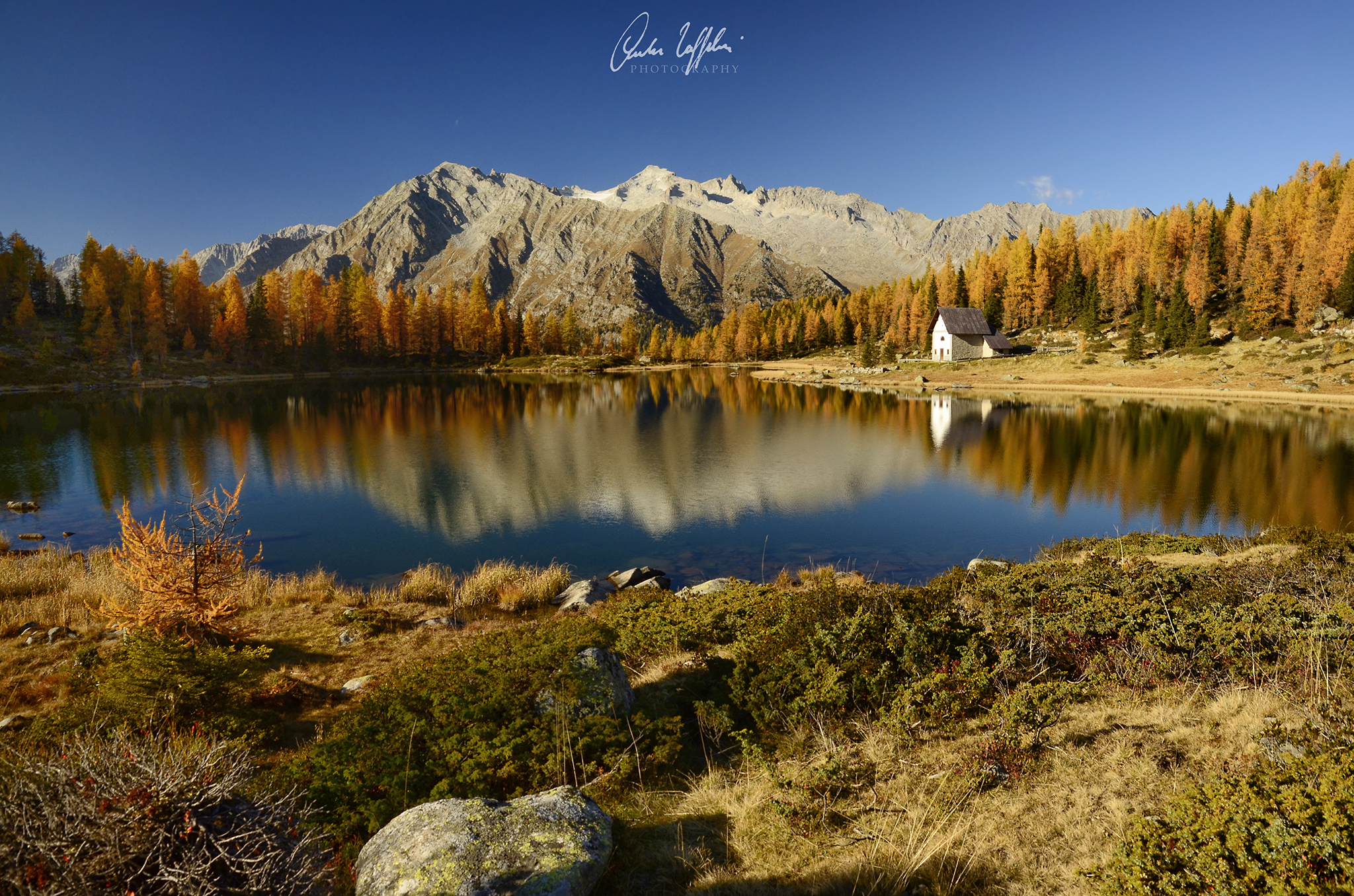 Autumnal reflexes. Adamello-Brenta Nature Park