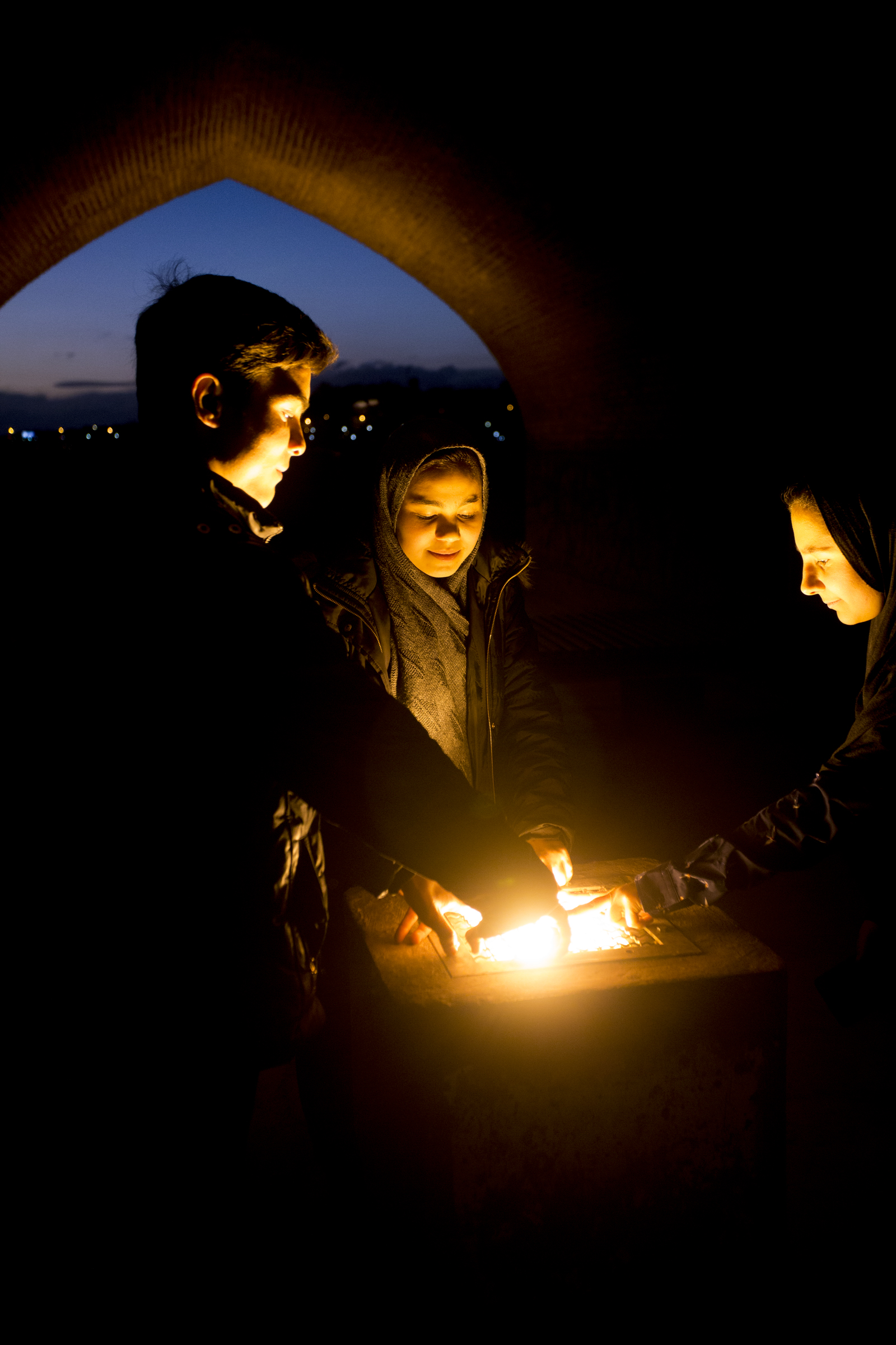 Isfahan, under the bridge