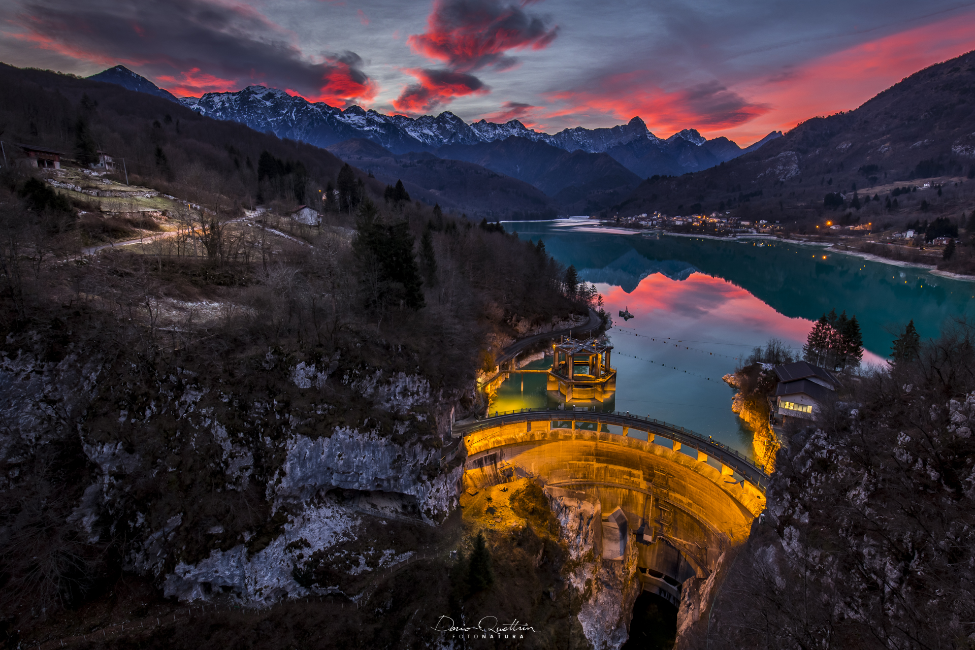 Tramonto sul Lago di Barcis