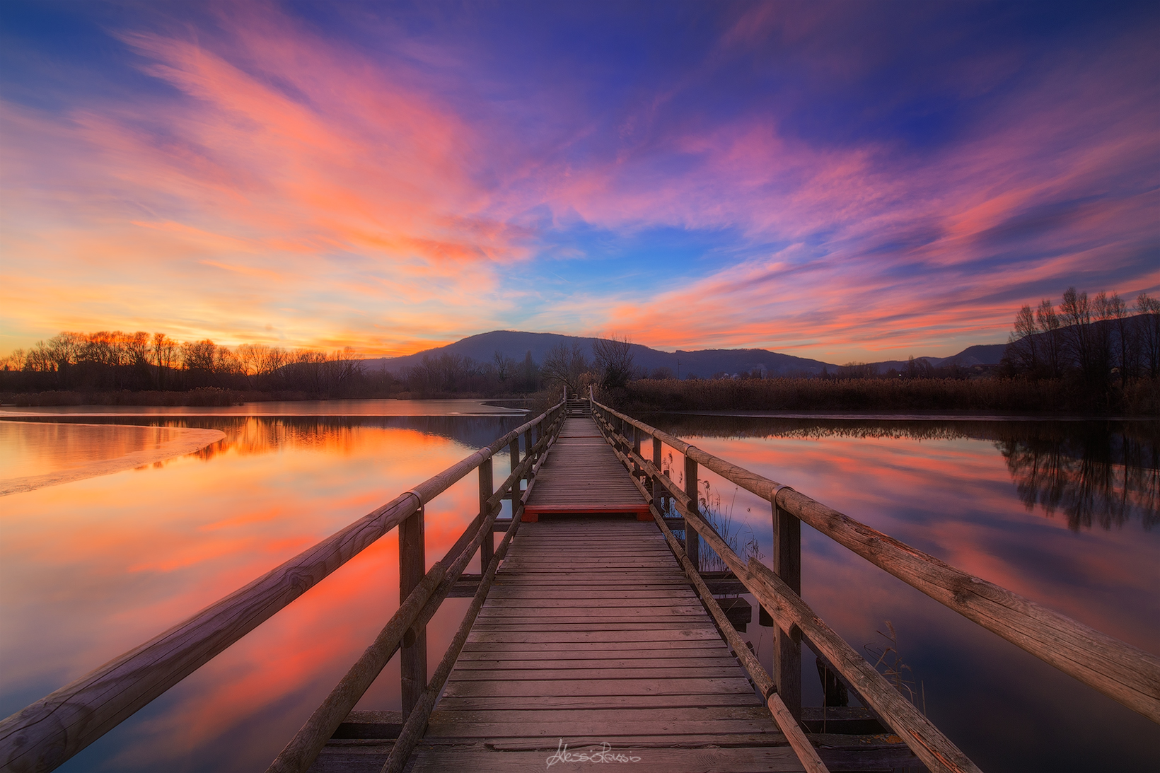 Tramonto alle Torbiere