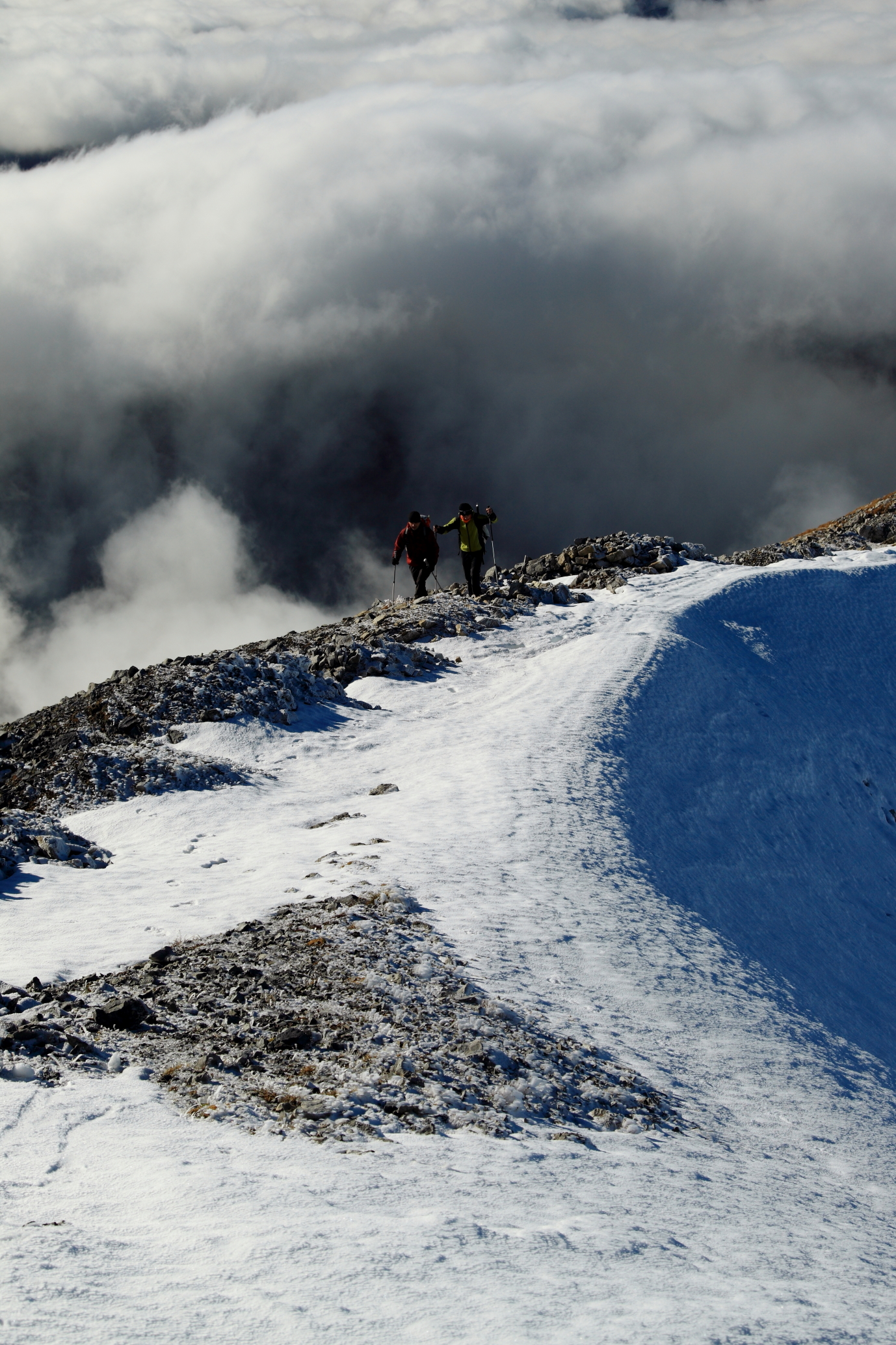 due minuti alla vetta...