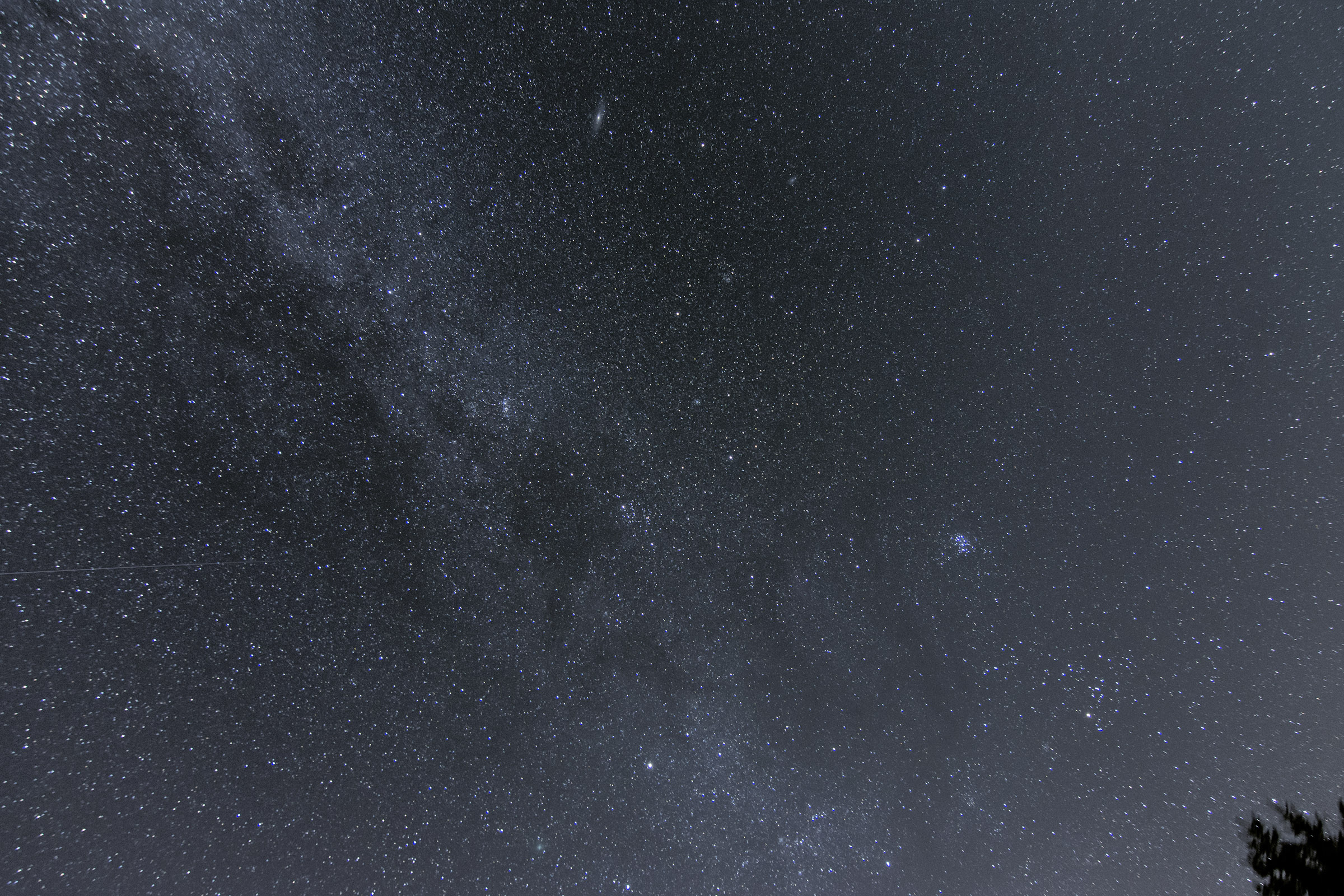 Milky Way with Andromeda and Comet Wirtanen