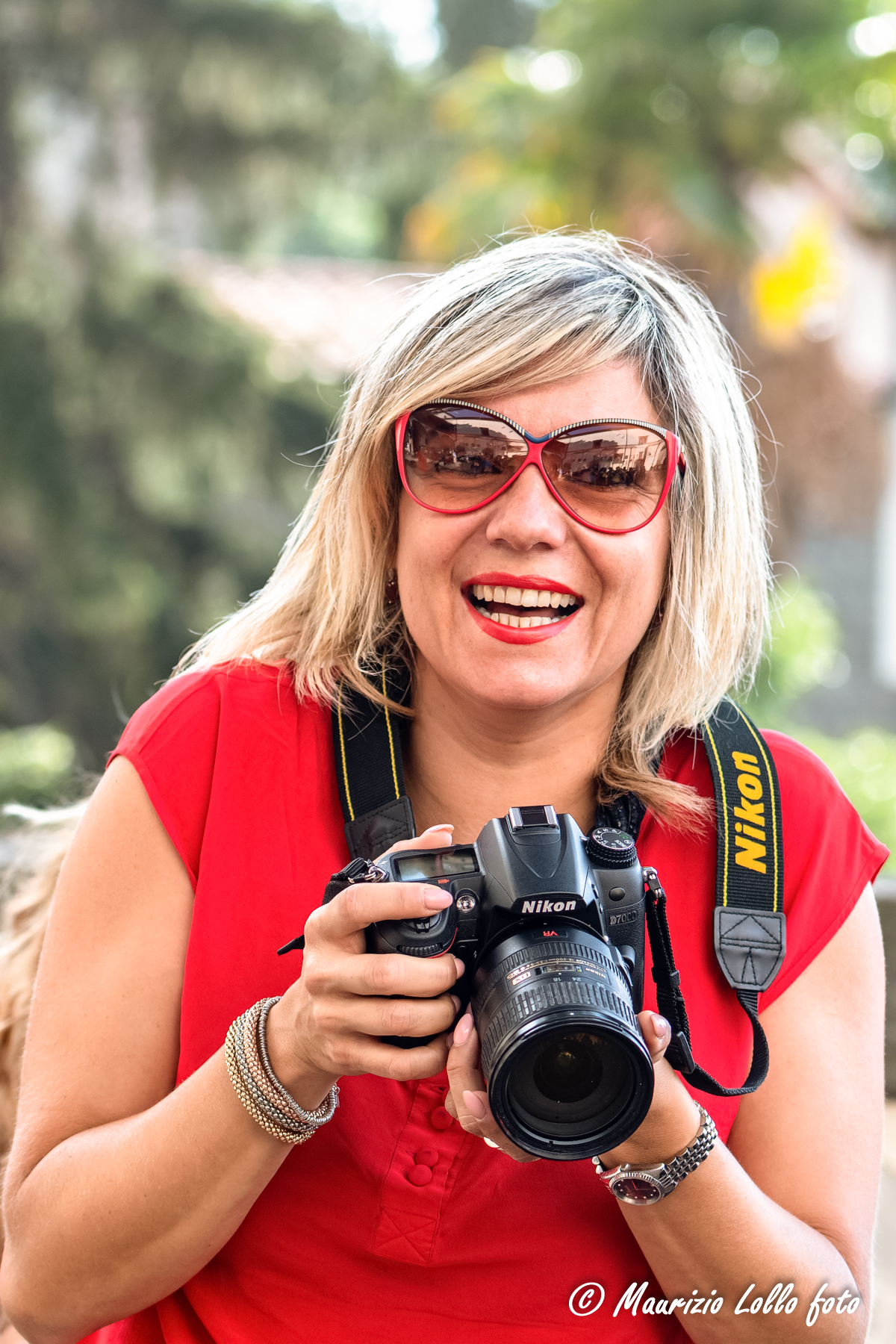 The cheerful photographer