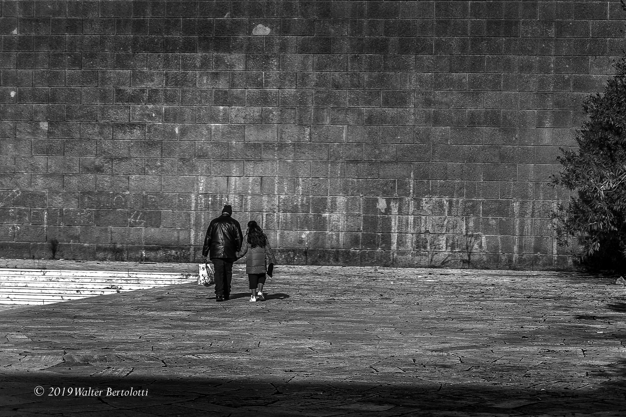 An old man and a child will hold hands...