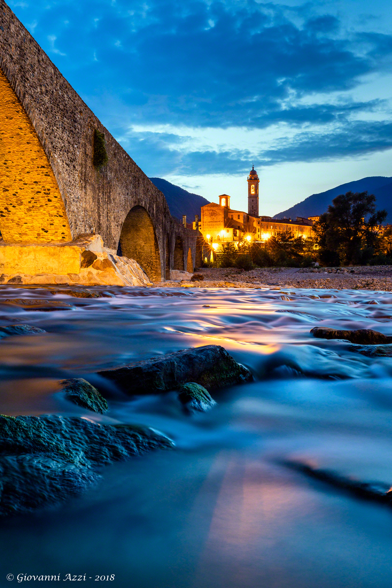 Bobbio at the Blue Hour
