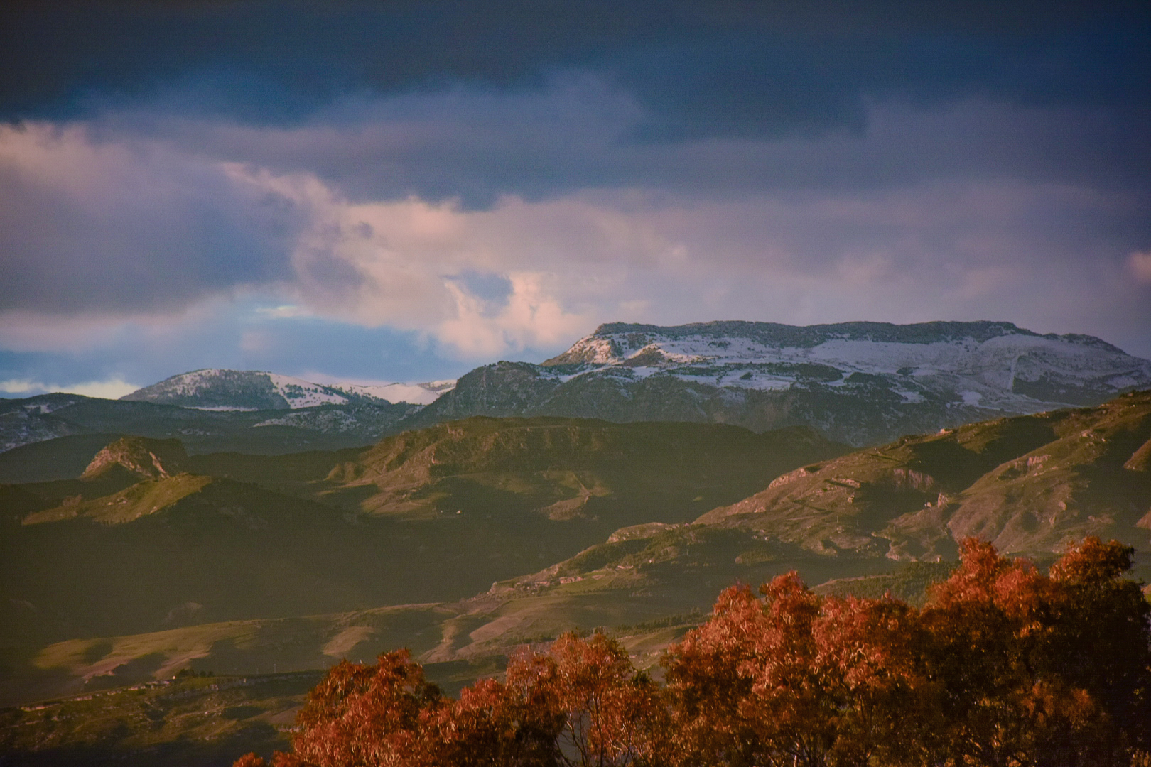 Neve sui monti sicani