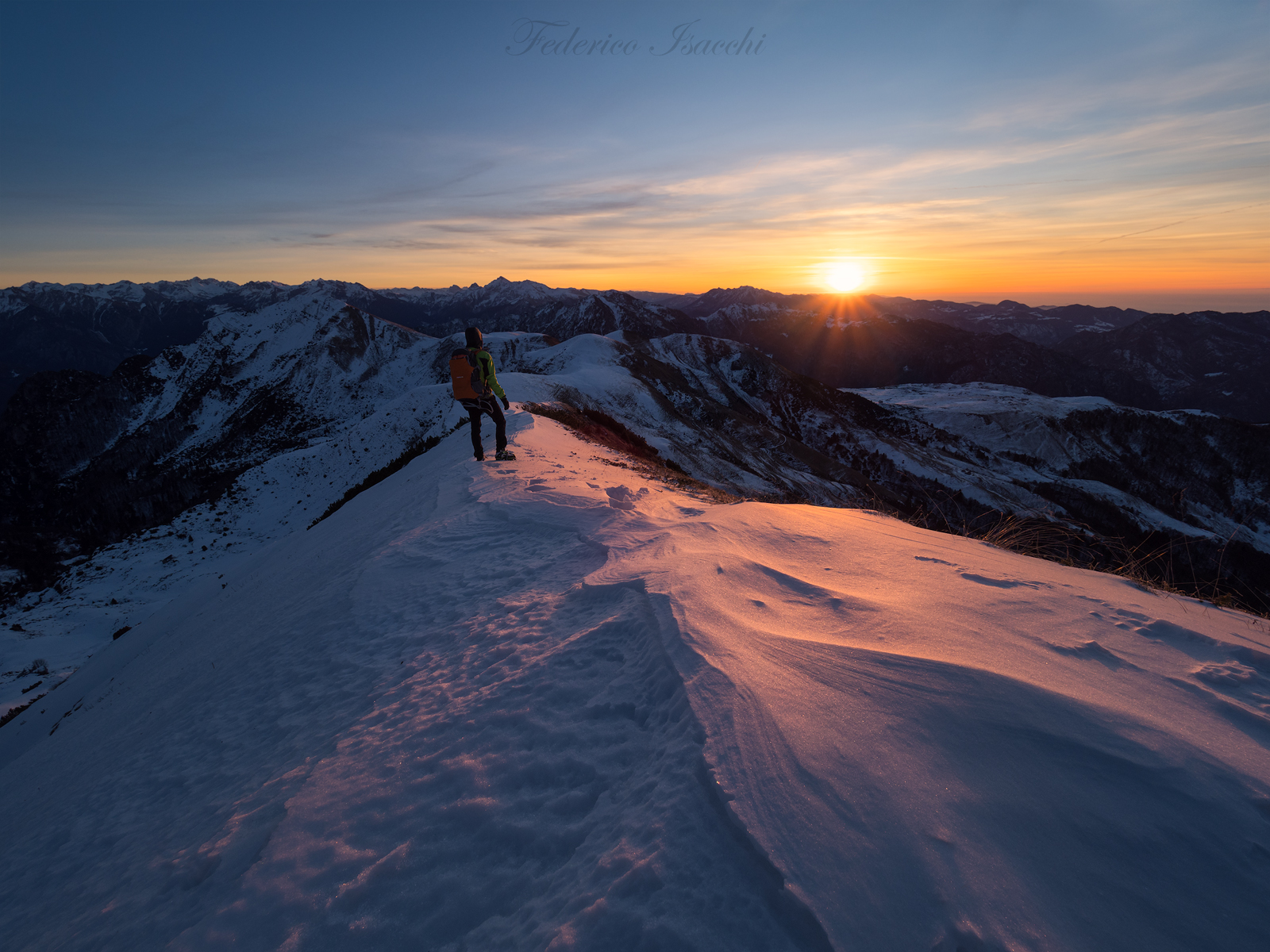 Sunrise on the Orobie