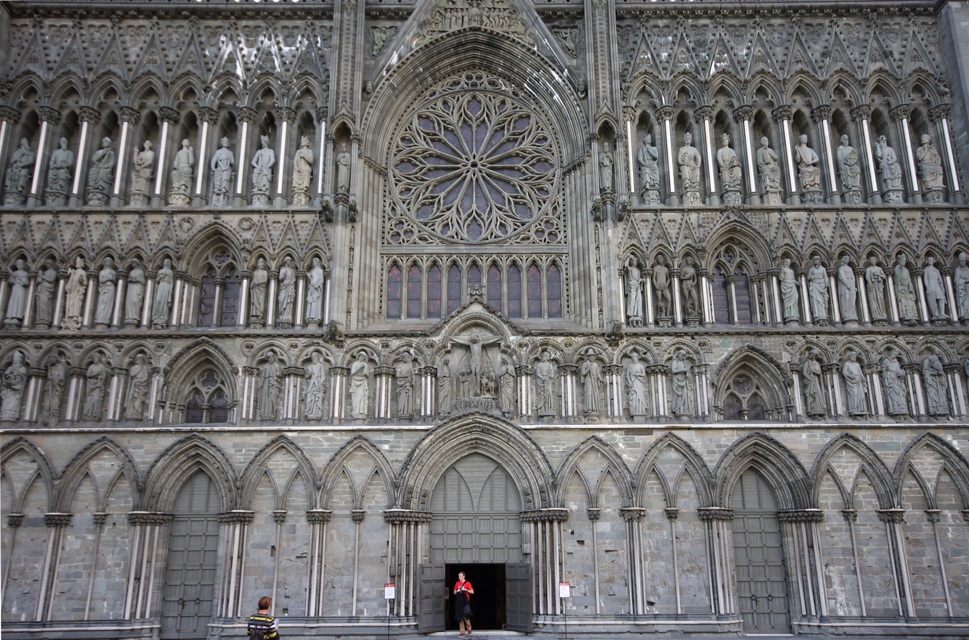 Cathedral facade Trondheim Norway