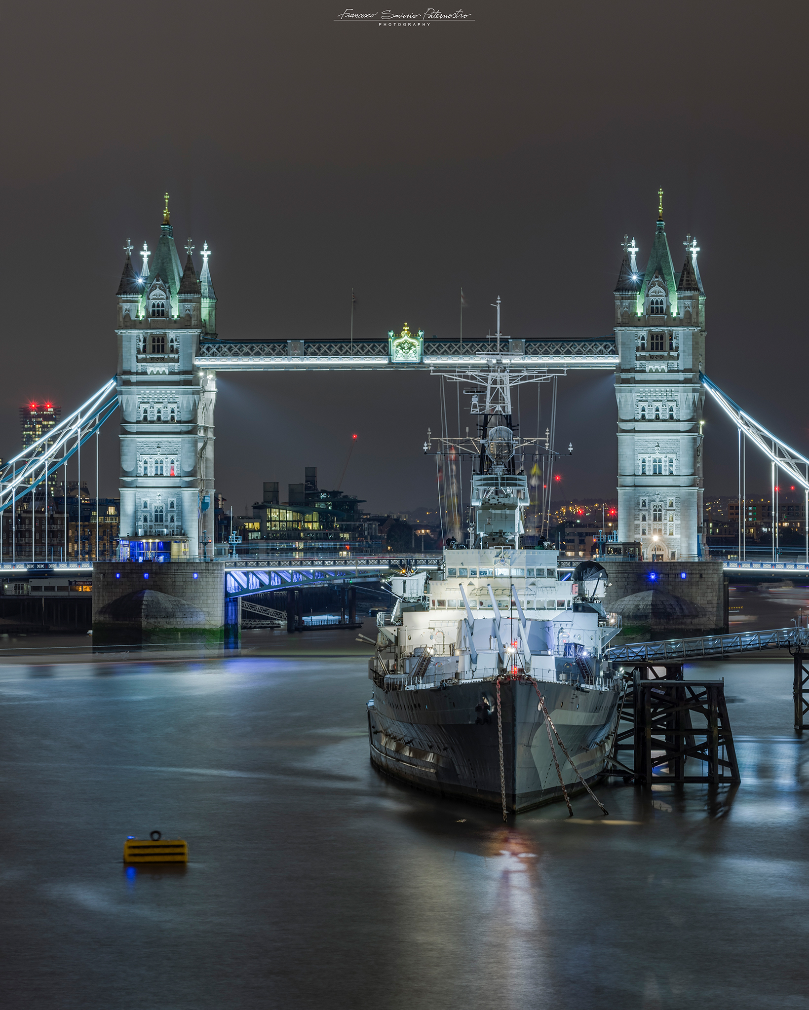 Tower Bridge and HMS Belfast, London