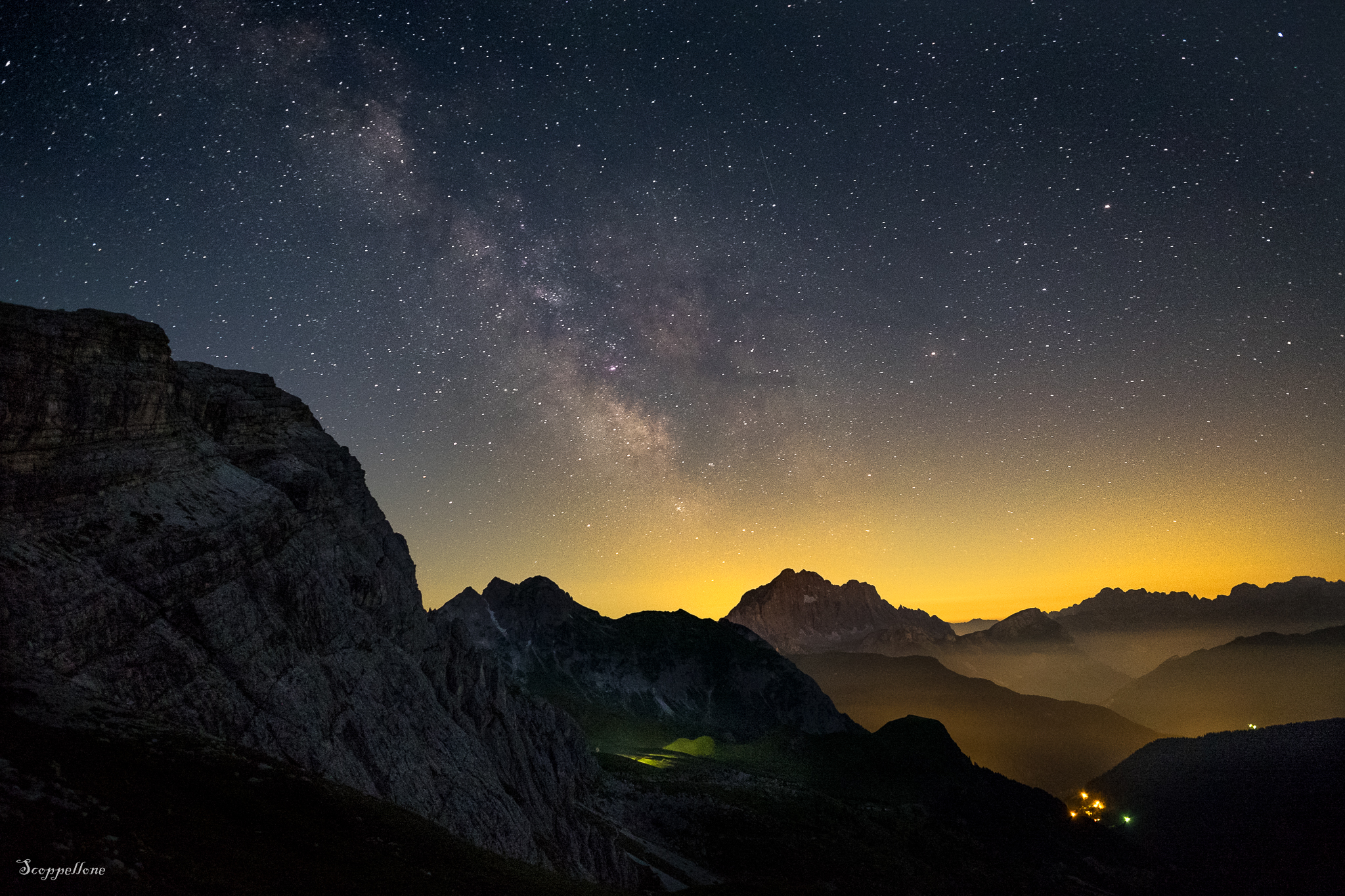 una notte d'estate al rifugio averau