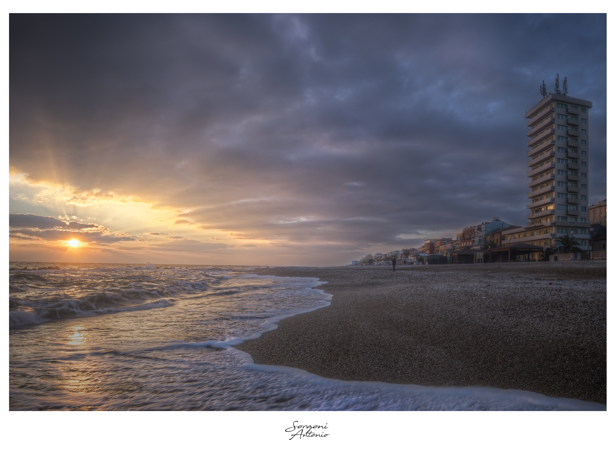 Porto Recanati e le prime luci invernali.