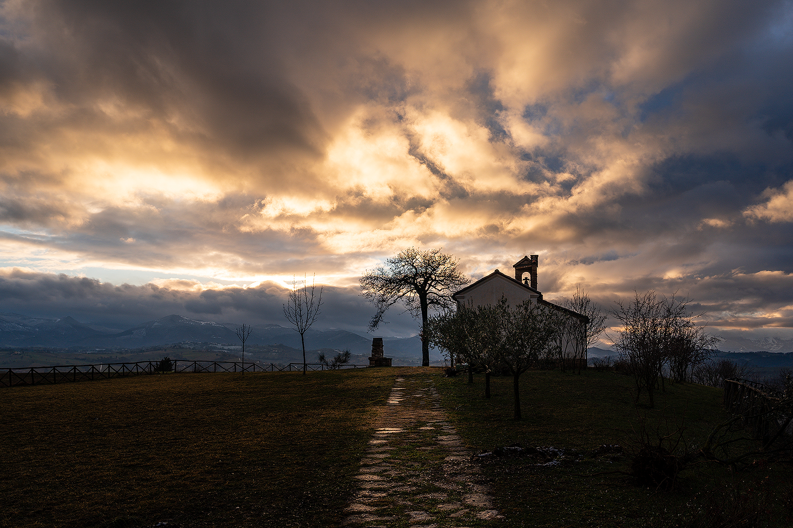 The church that overlooks the valley