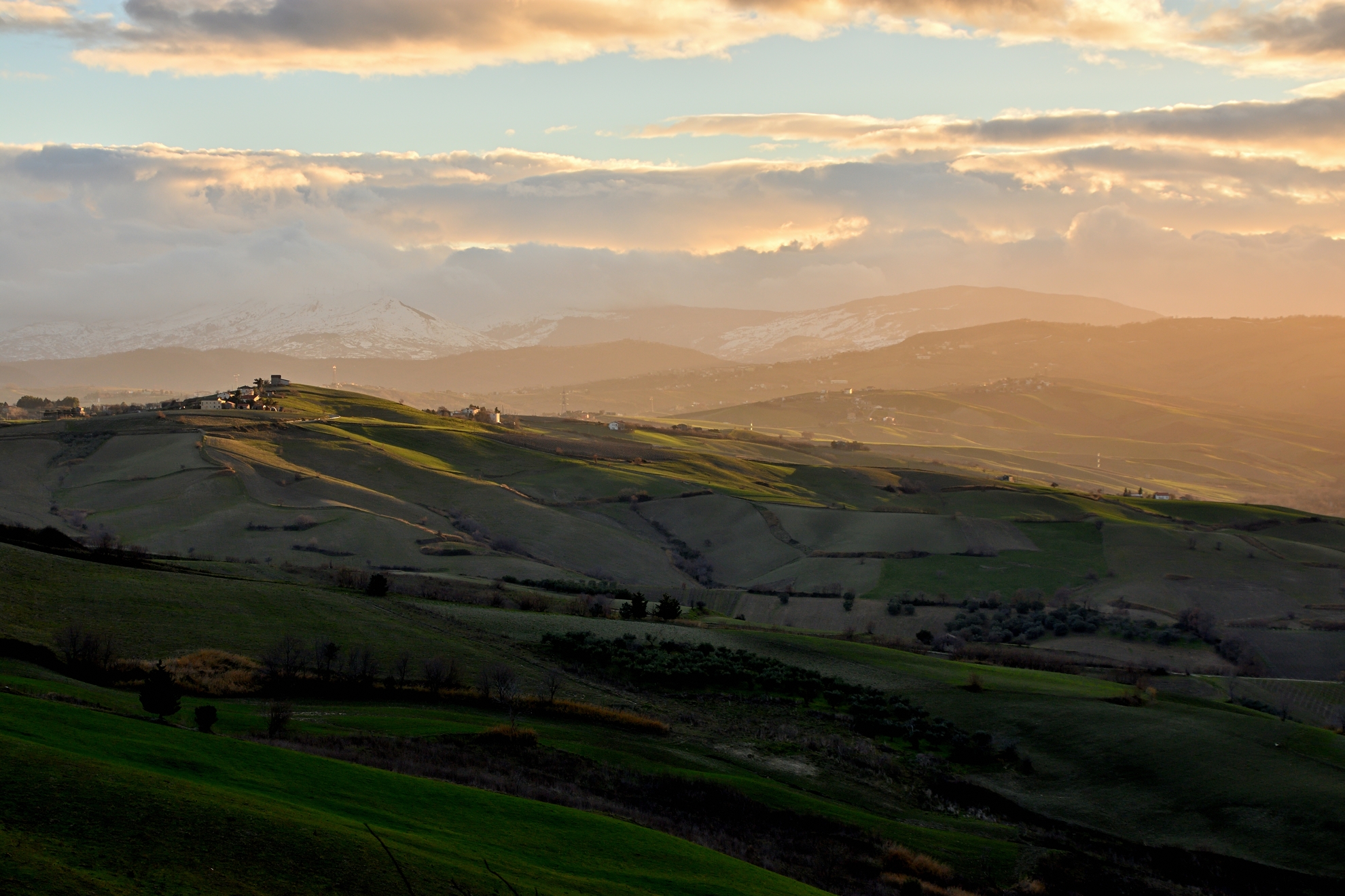 The embrace of the sunset
