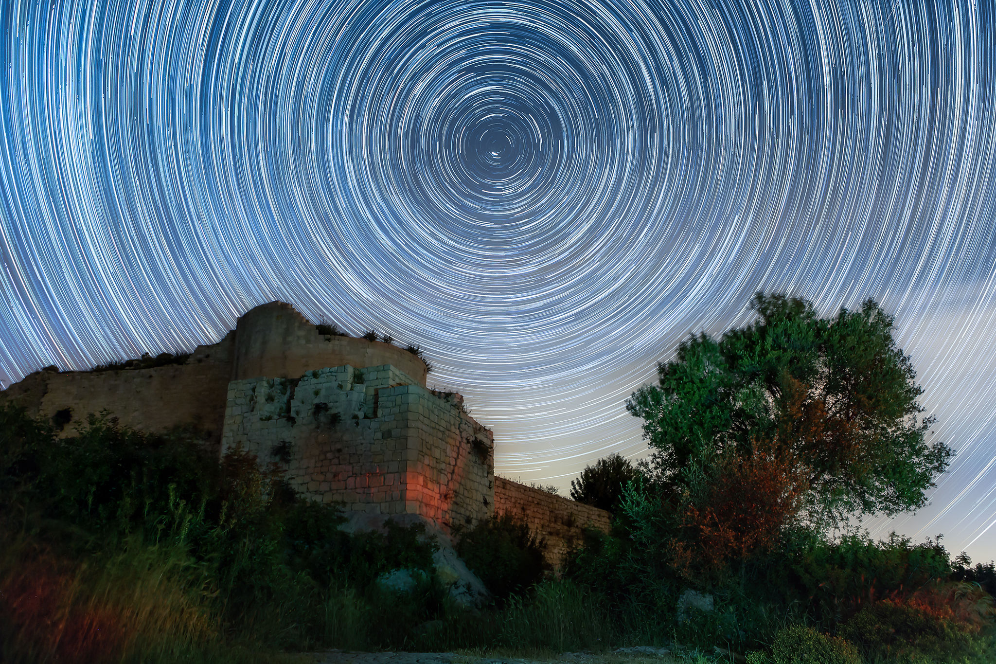 Star Trail, Monastery of ancient Noto