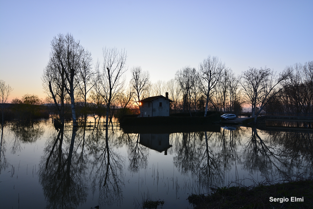 Riflessi al tramonto