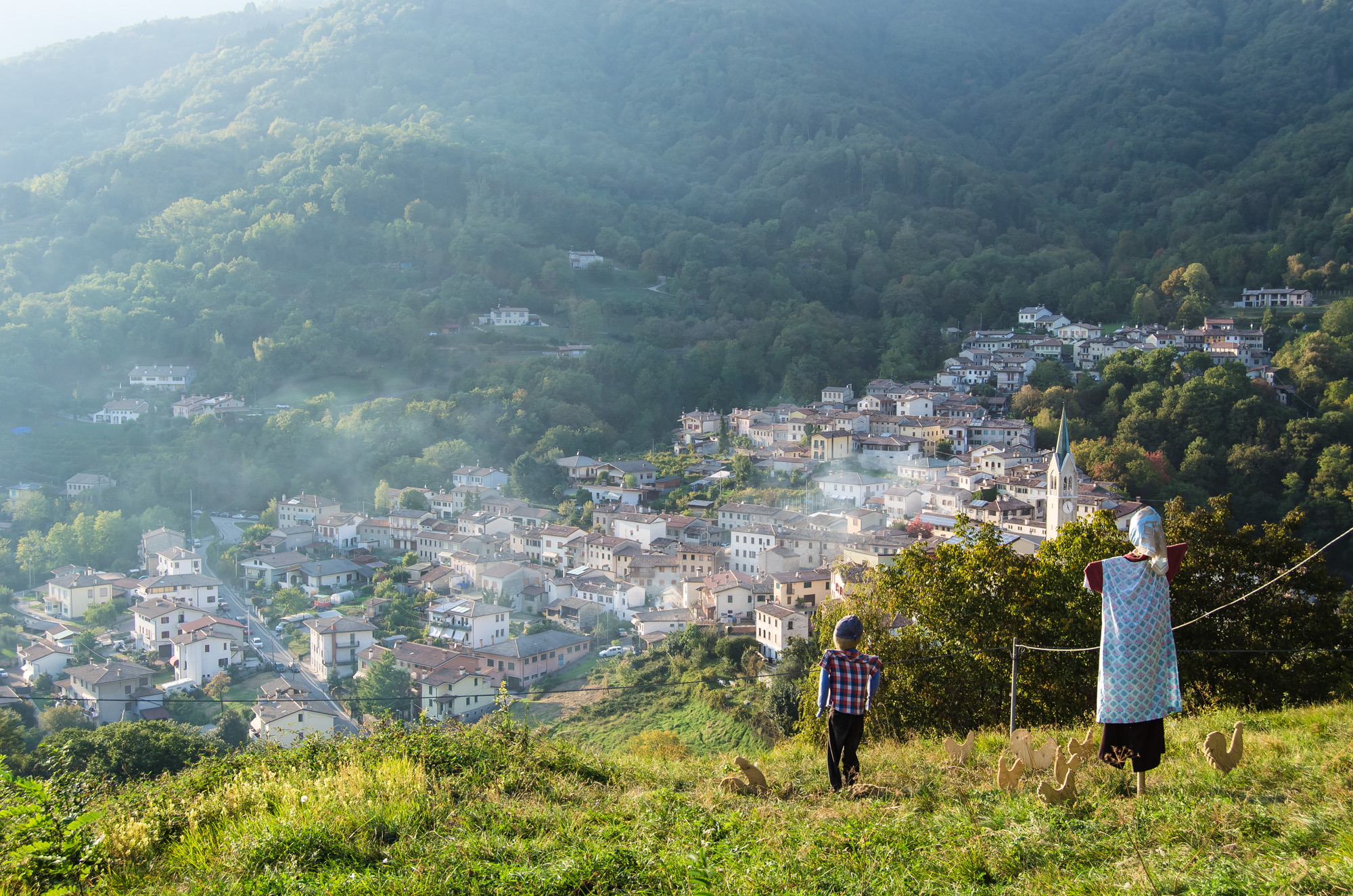 spaventapasseri a Combai TV