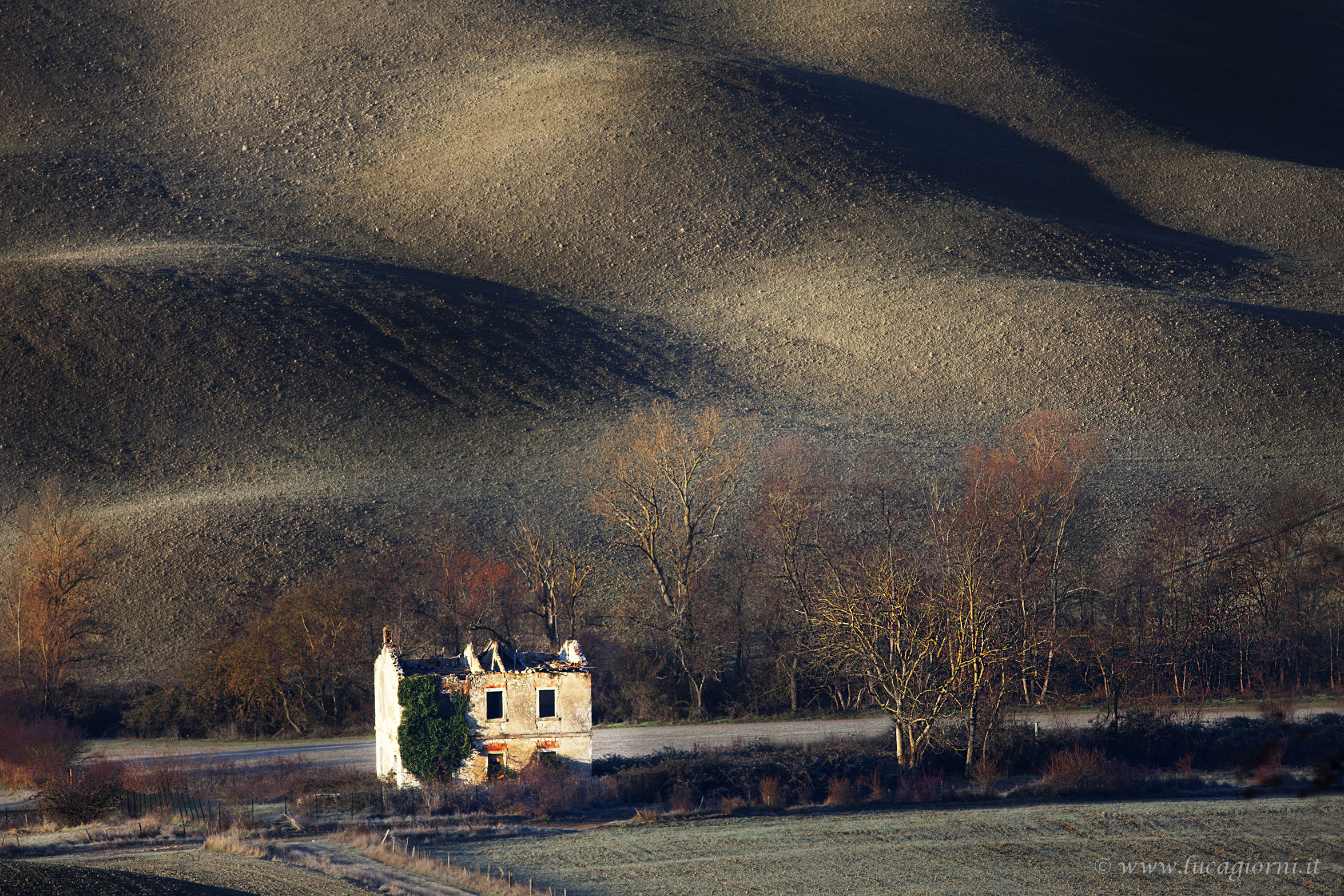 Crete Senesi di inverno