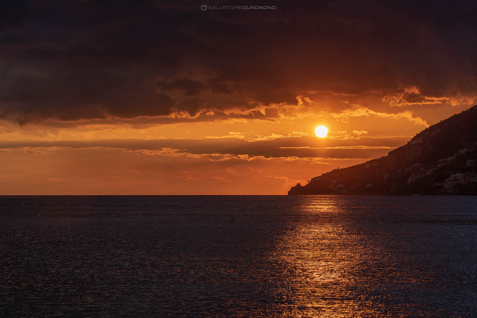 Amalfi Coast Sea Sunset