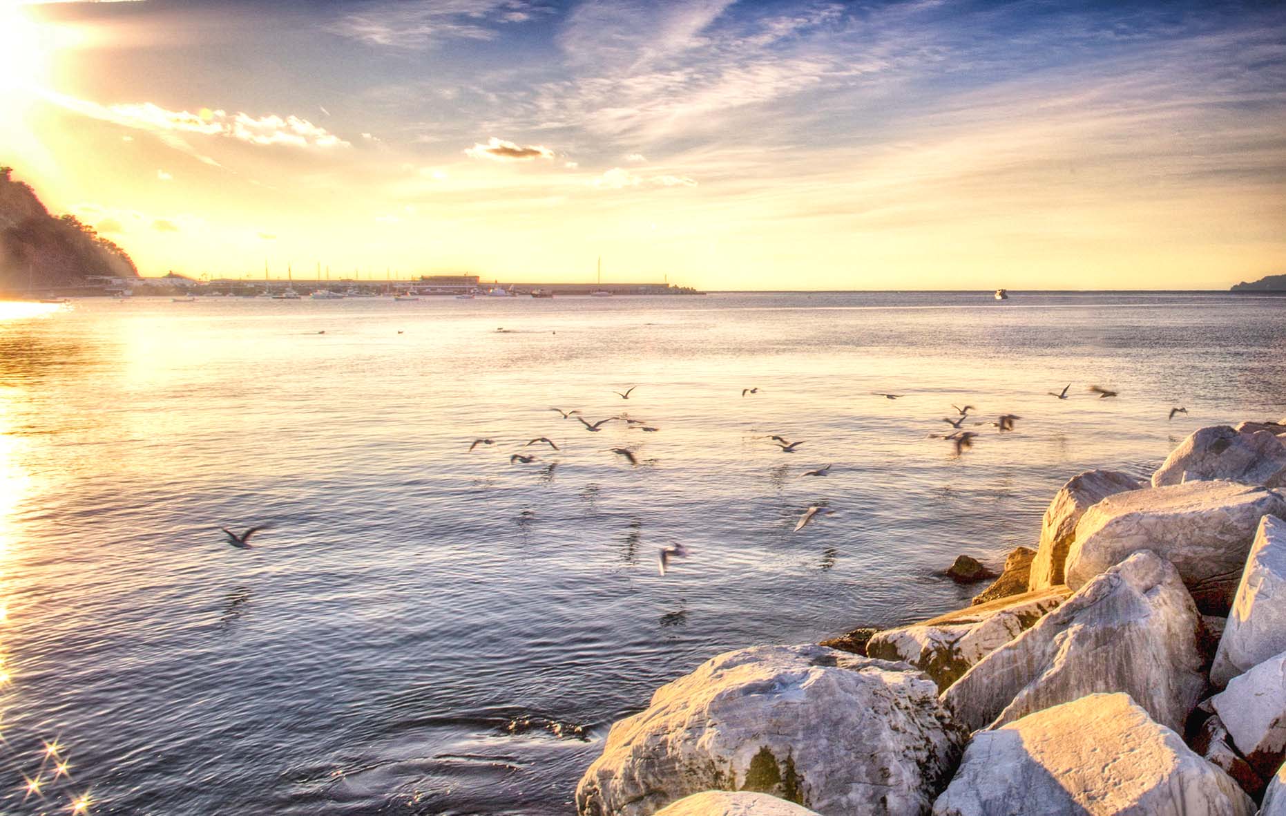 Sestri Levante, tramonto