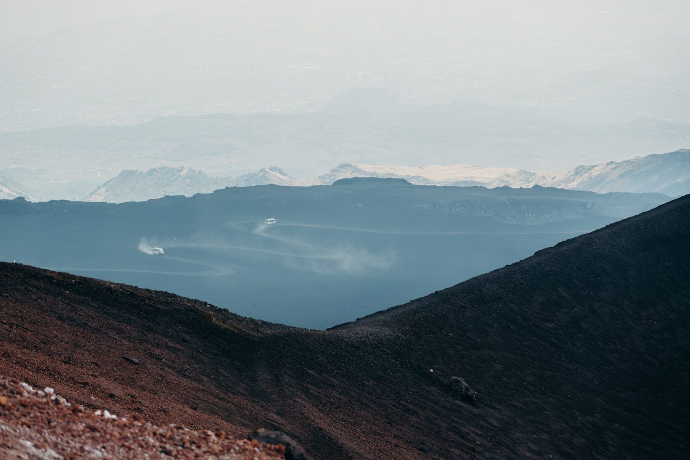 View from the craters
