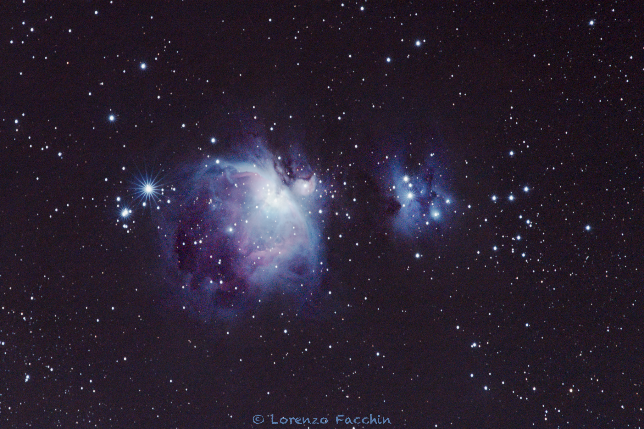 Orion-Nebulae M42 M43 and SH279 Running man