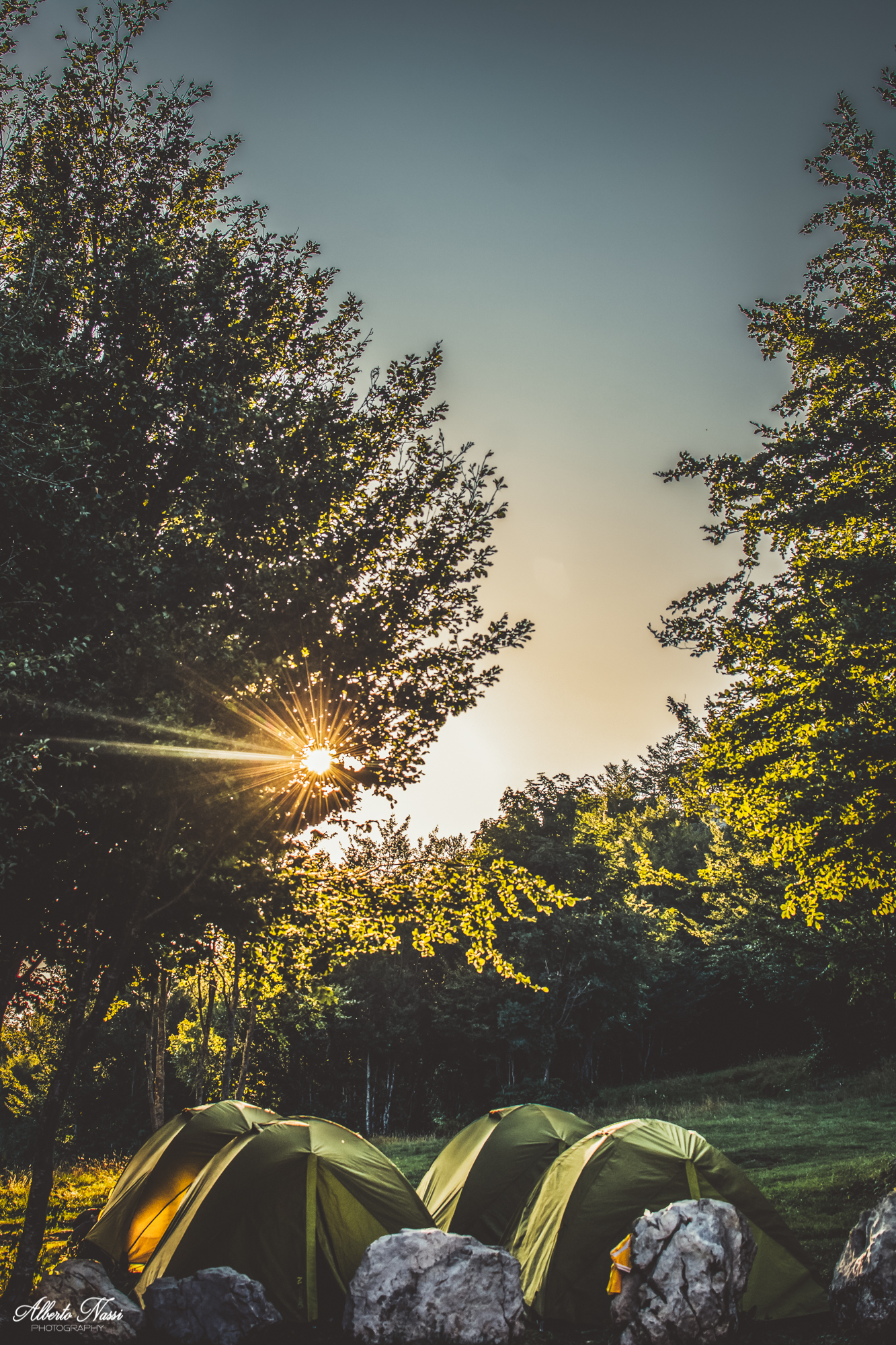 A night in tents, Basilicata