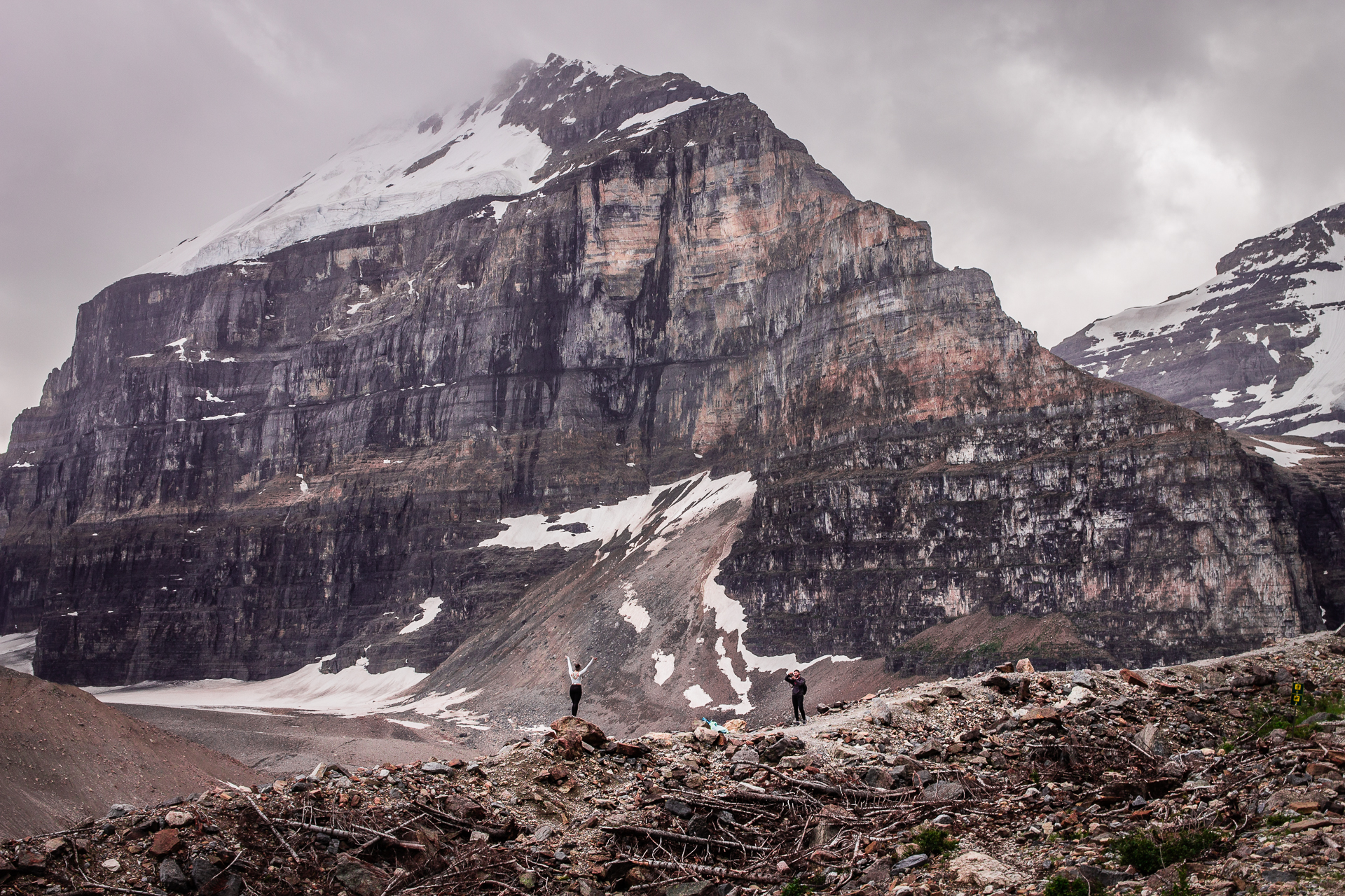 Uno sguardo al Plain of Six Glaciers, Canada.